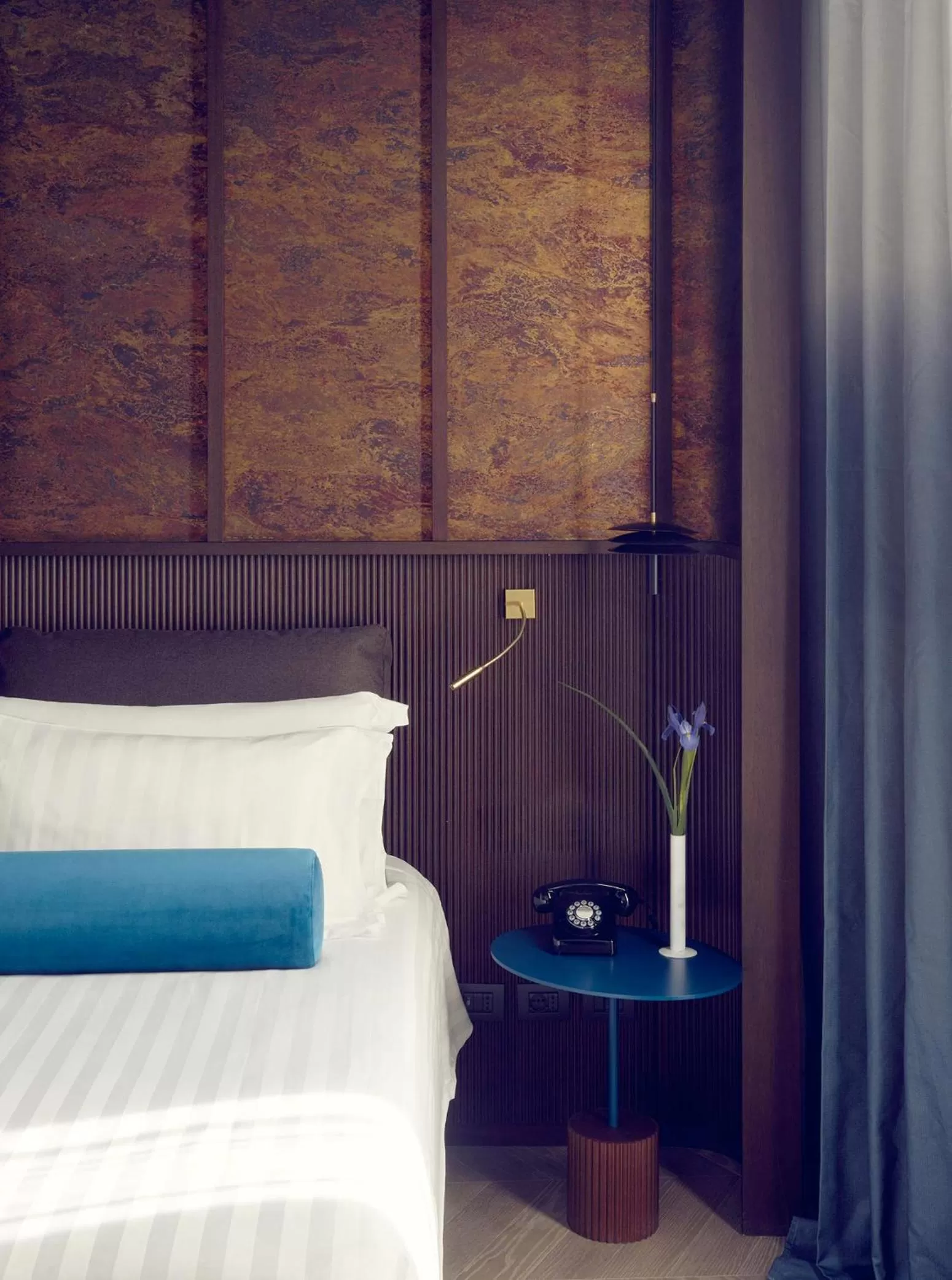 Bed in Palazzo Velabro, a Member of Design Hotels