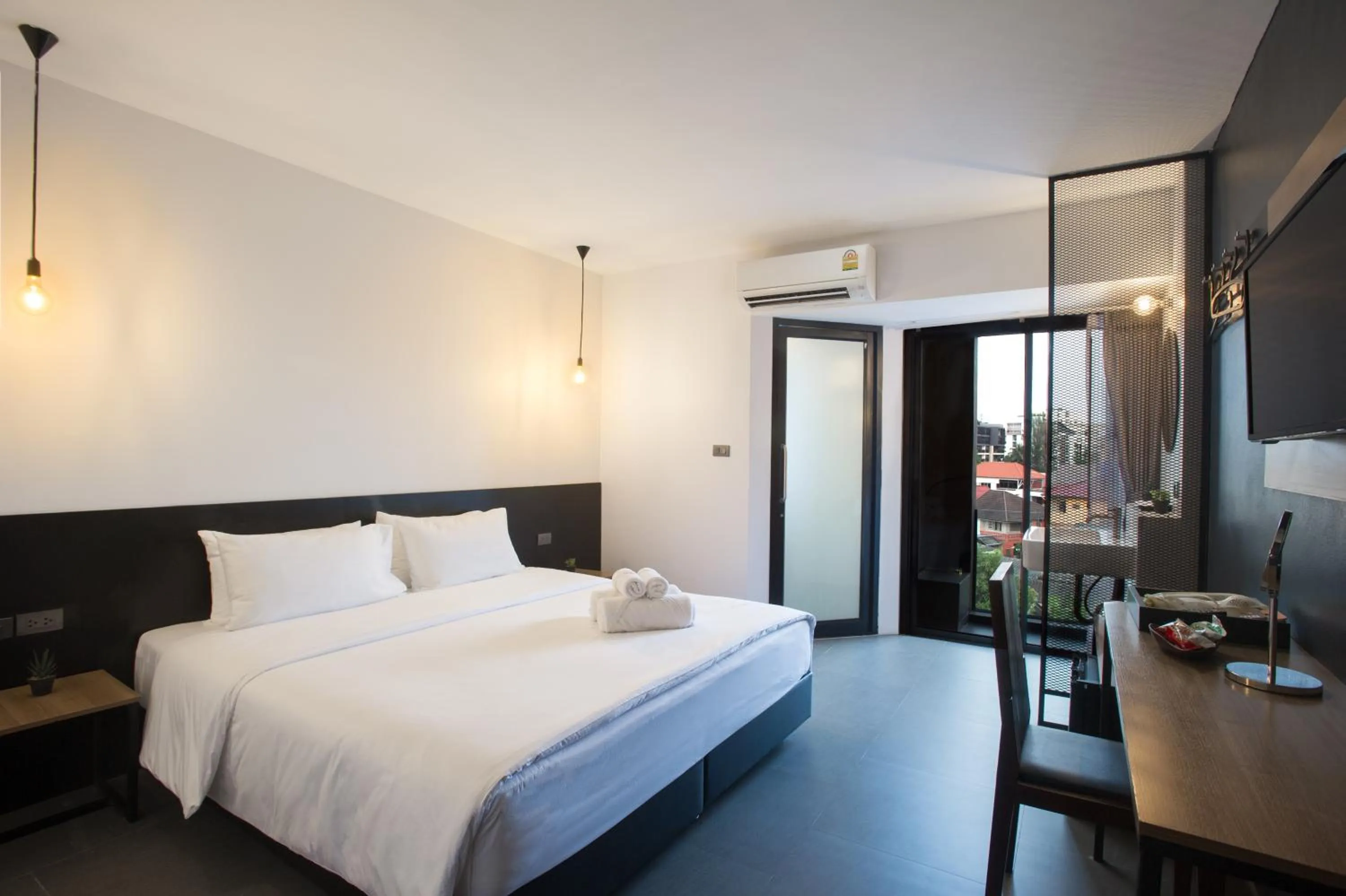 Bed in 9.5Hotel Chiangmai