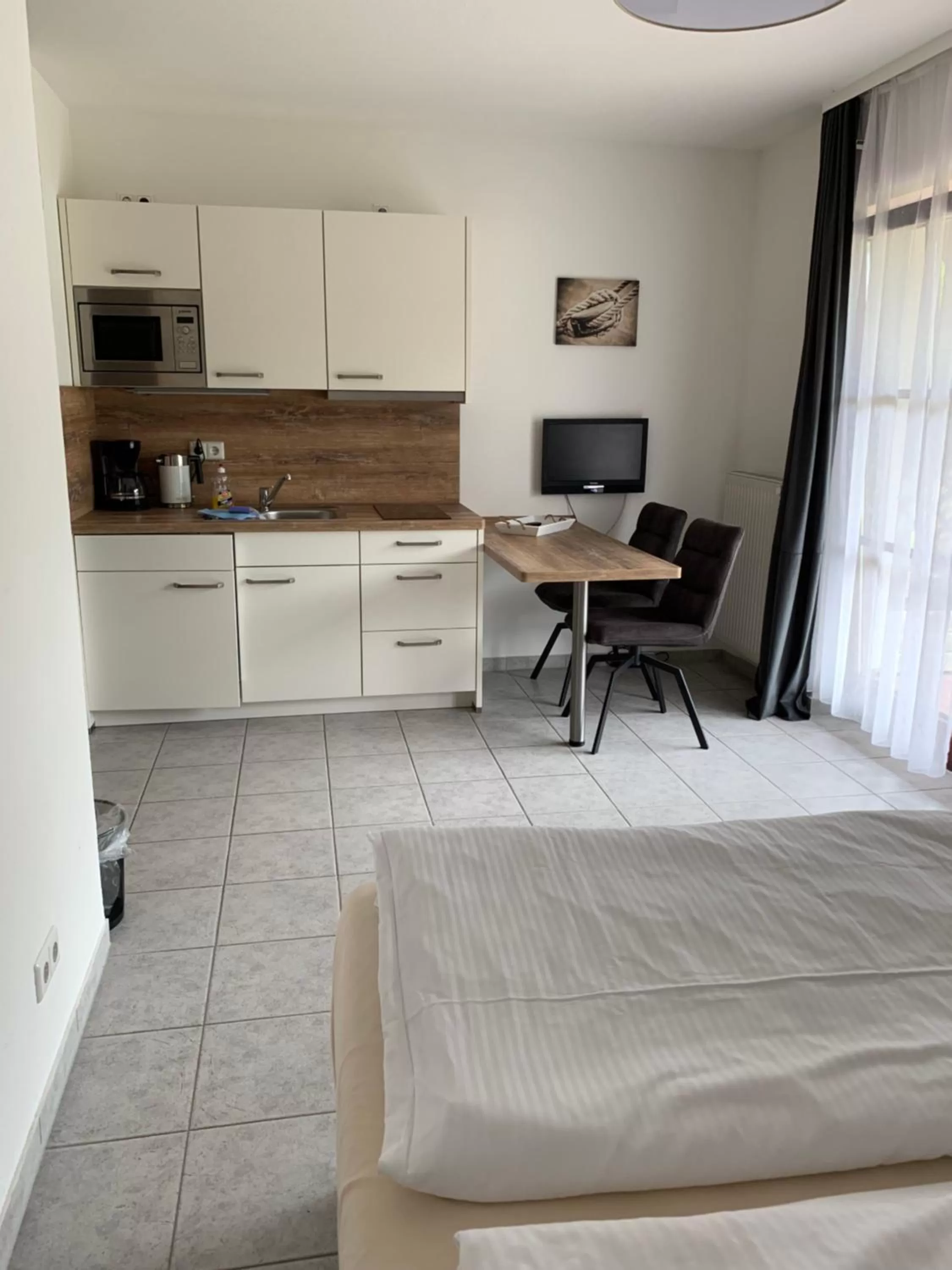 Kitchen or kitchenette in Mare Balticum Urlaub auf Rügen