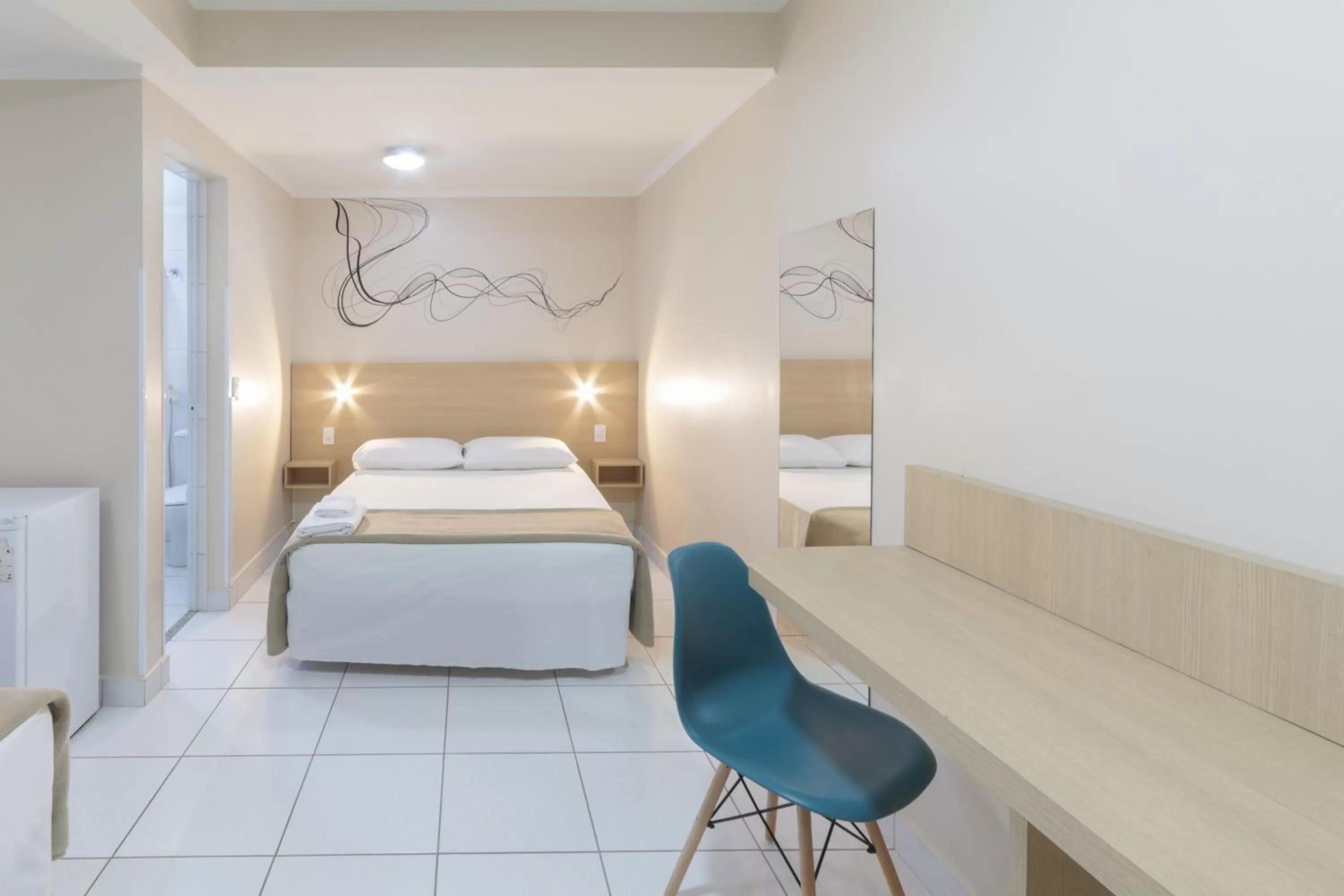 Bedroom, Bed in Hotel Copacabana Piracicaba