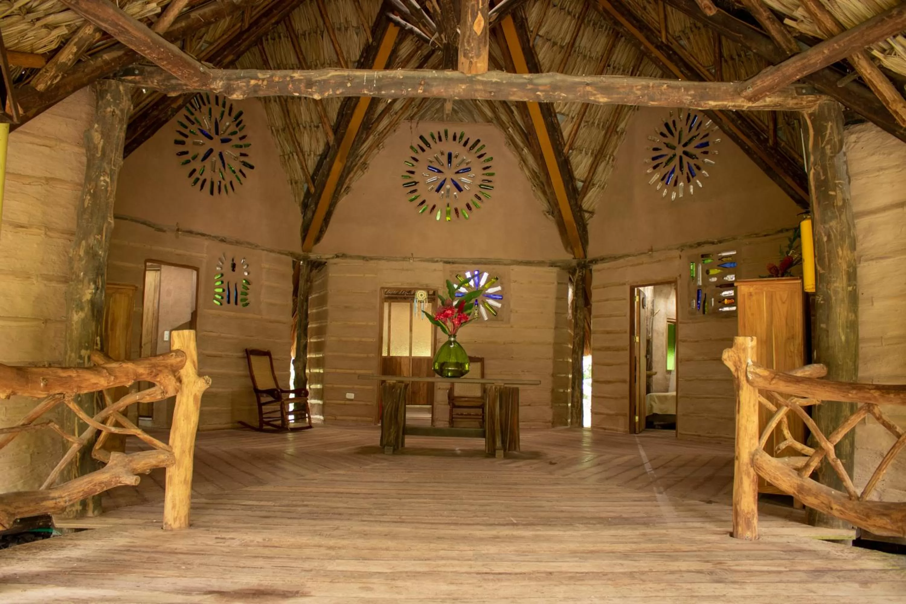 Living room in Ecolodge Cosmogénesis