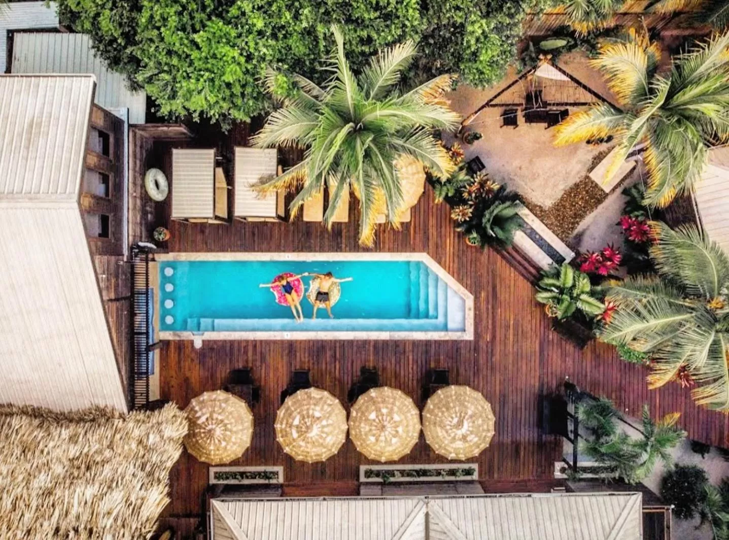 Pool view in PUR Boutique Cabanas, Adults Only