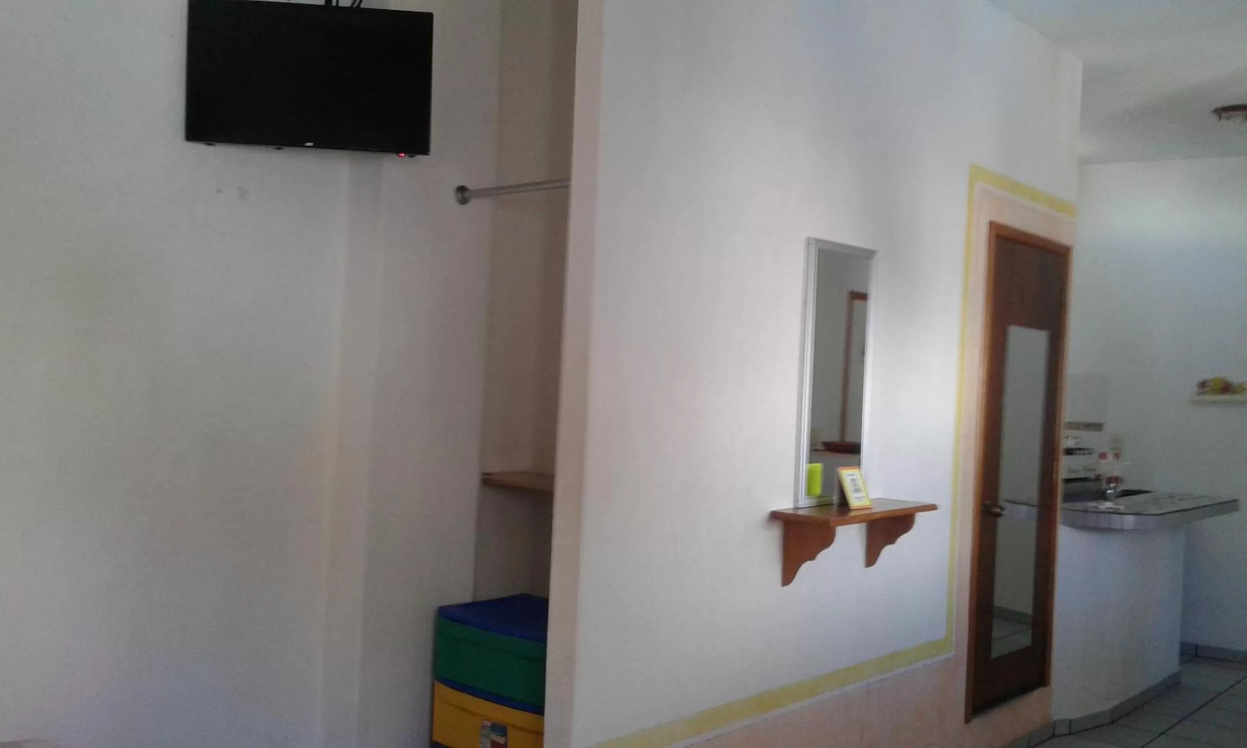 Decorative detail, TV/Entertainment Center in Hotel Sarabi