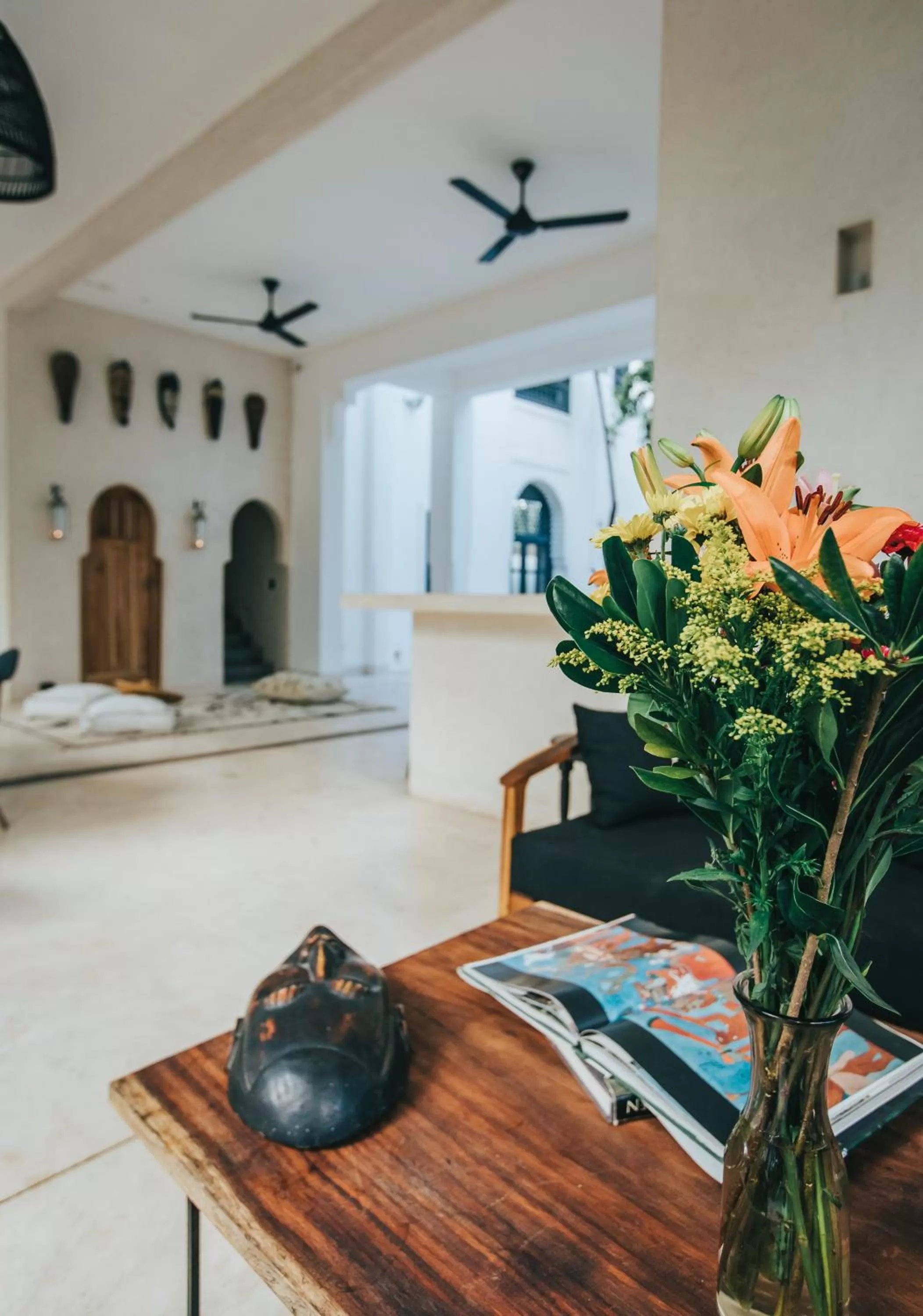 Living room, Lobby/Reception in Ambre & Epices Jungle Hotel & Spa