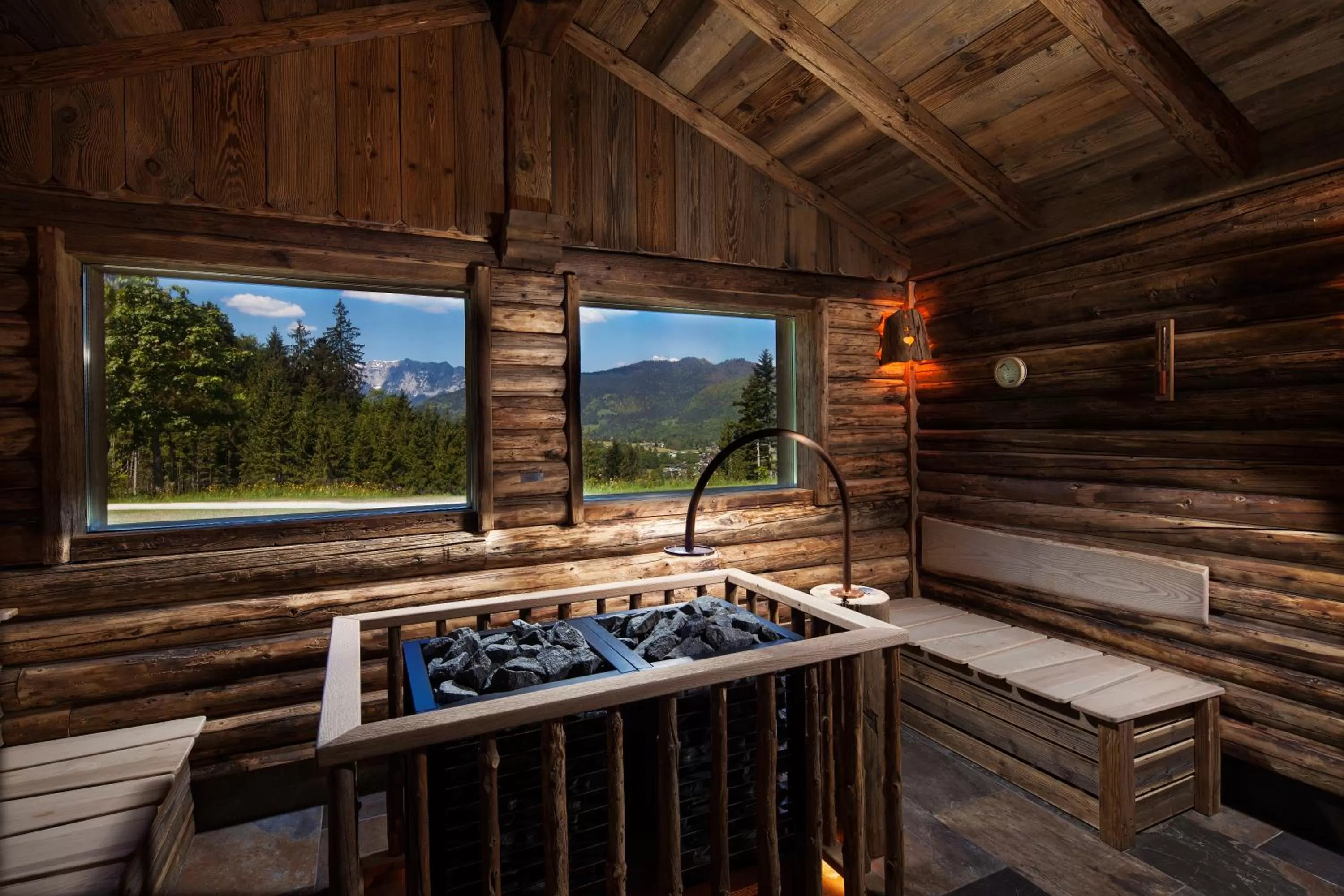 Sauna in Alm- & Wellnesshotel Alpenhof