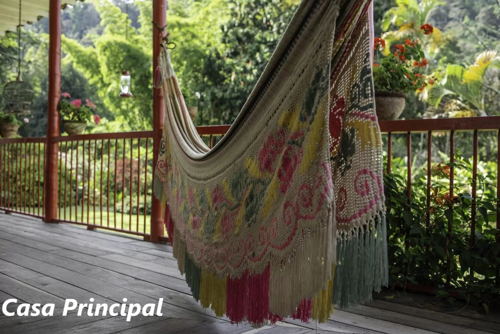 Balcony/Terrace in Hacienda Venecia Coffee Farm Hotel