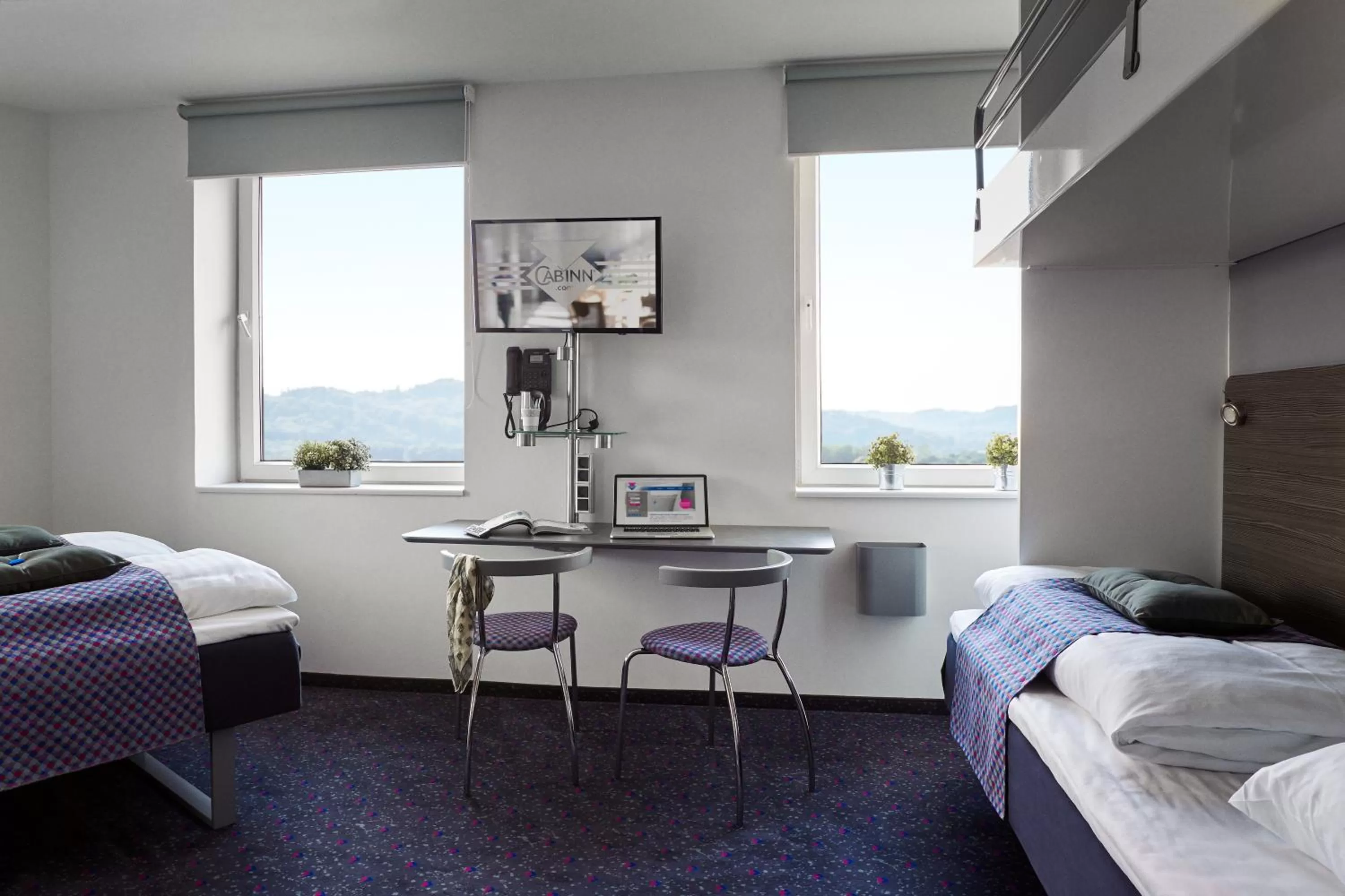 Bed in Hotel Cabinn Vejle