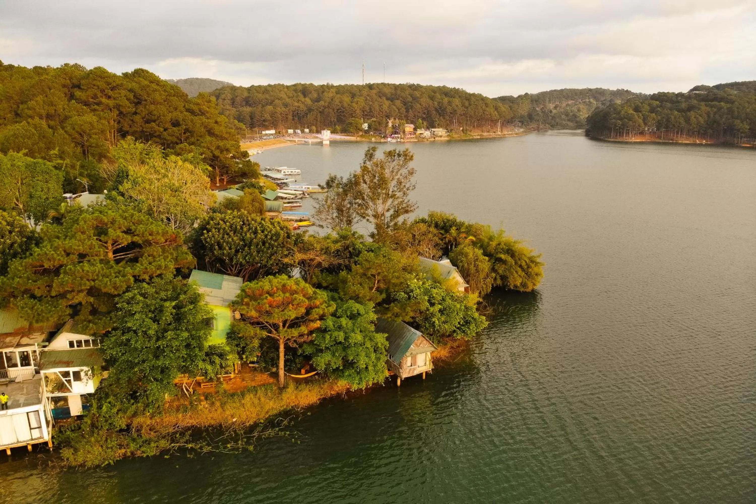 Bird's eye view in The Lake House Dalat