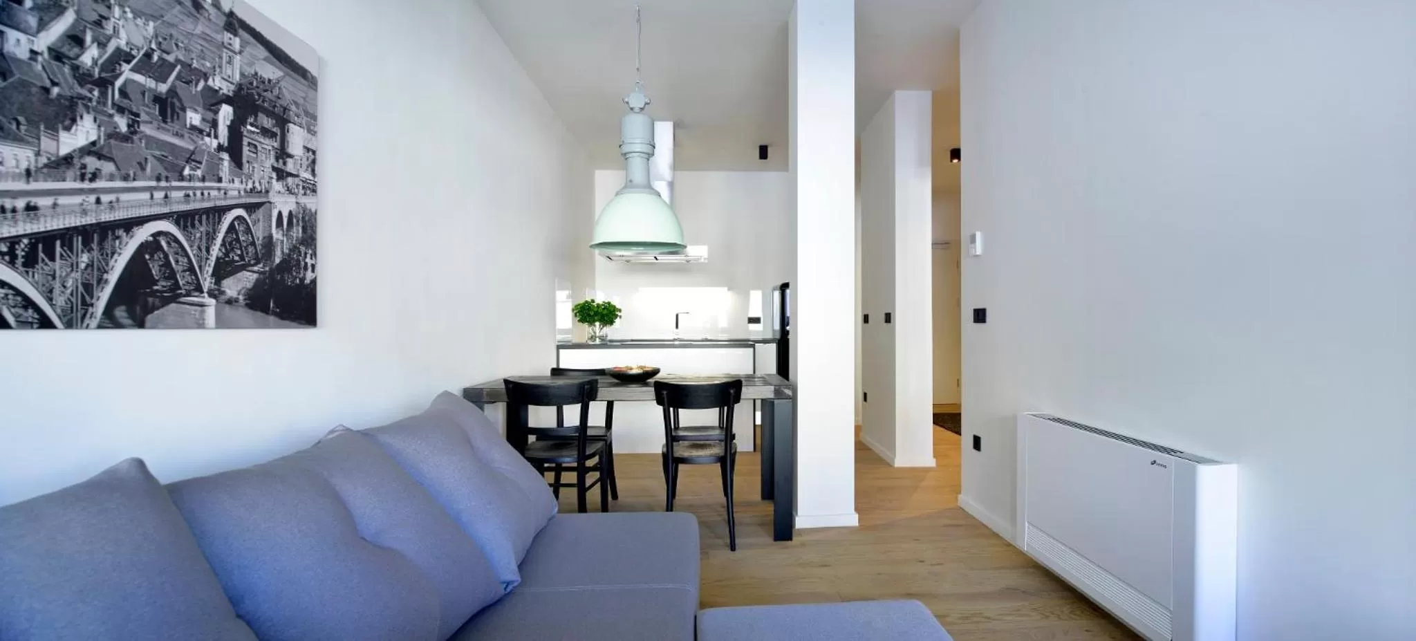 Kitchen or kitchenette in Hotel Maribor, City apartments