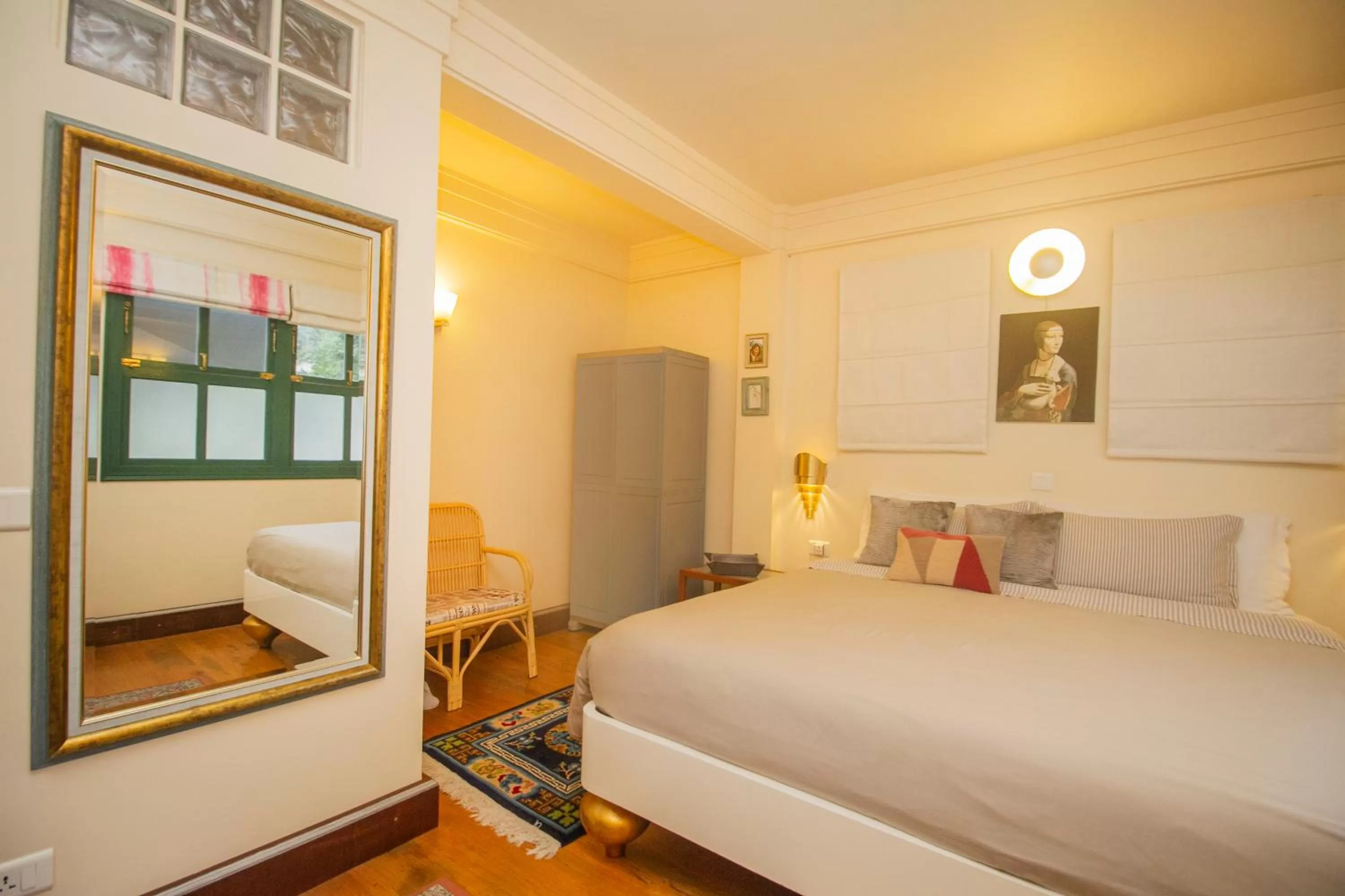 View (from property/room), Bed in Amritara Luxury Villa Tosca, Gangtok