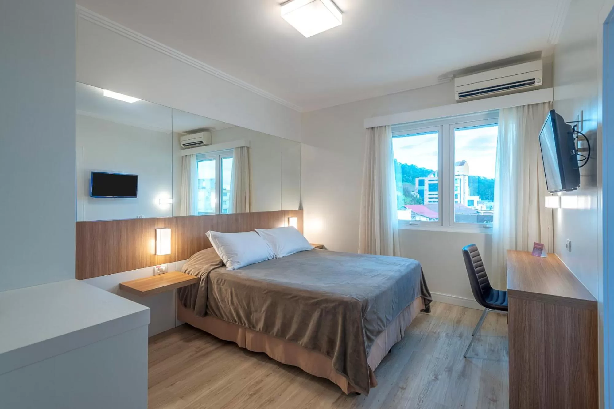 Bed in Hotel Glória Blumenau