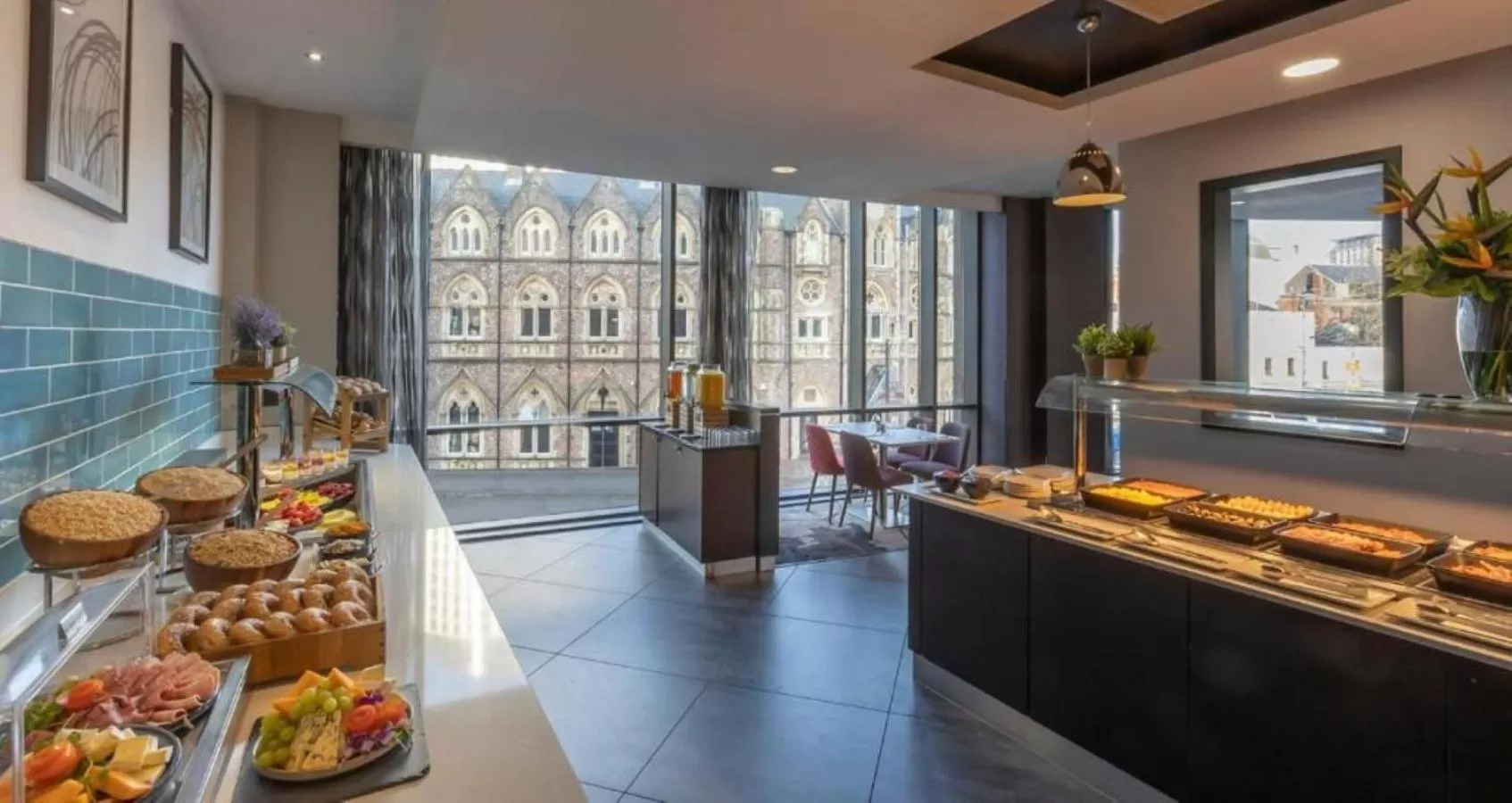 Buffet breakfast in Clayton Hotel Cardiff