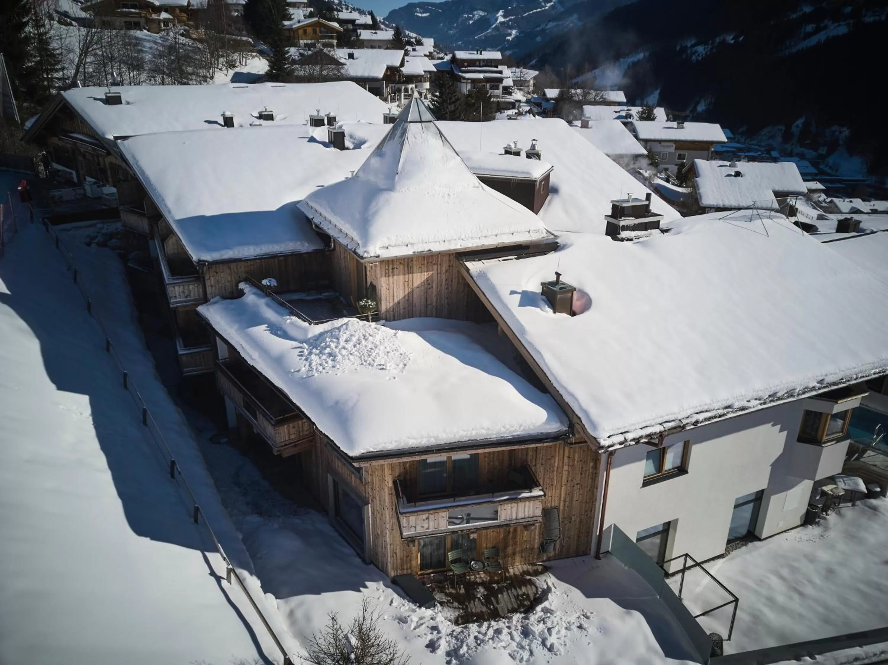 Bird's eye view in Hotel Astrid - Ski In - Ski Out