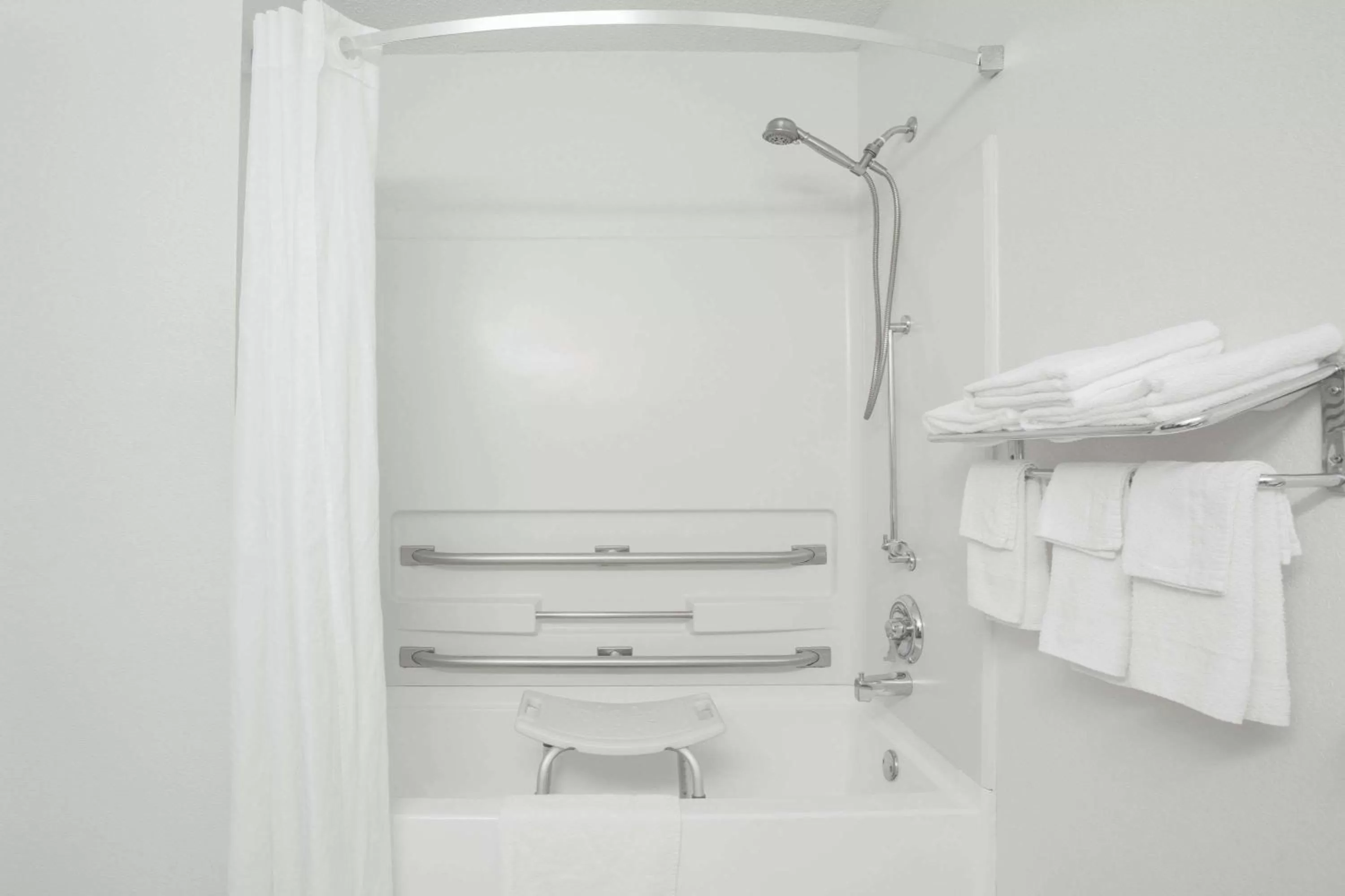 Bathroom in Super 8 by Wyndham Appomattox VA