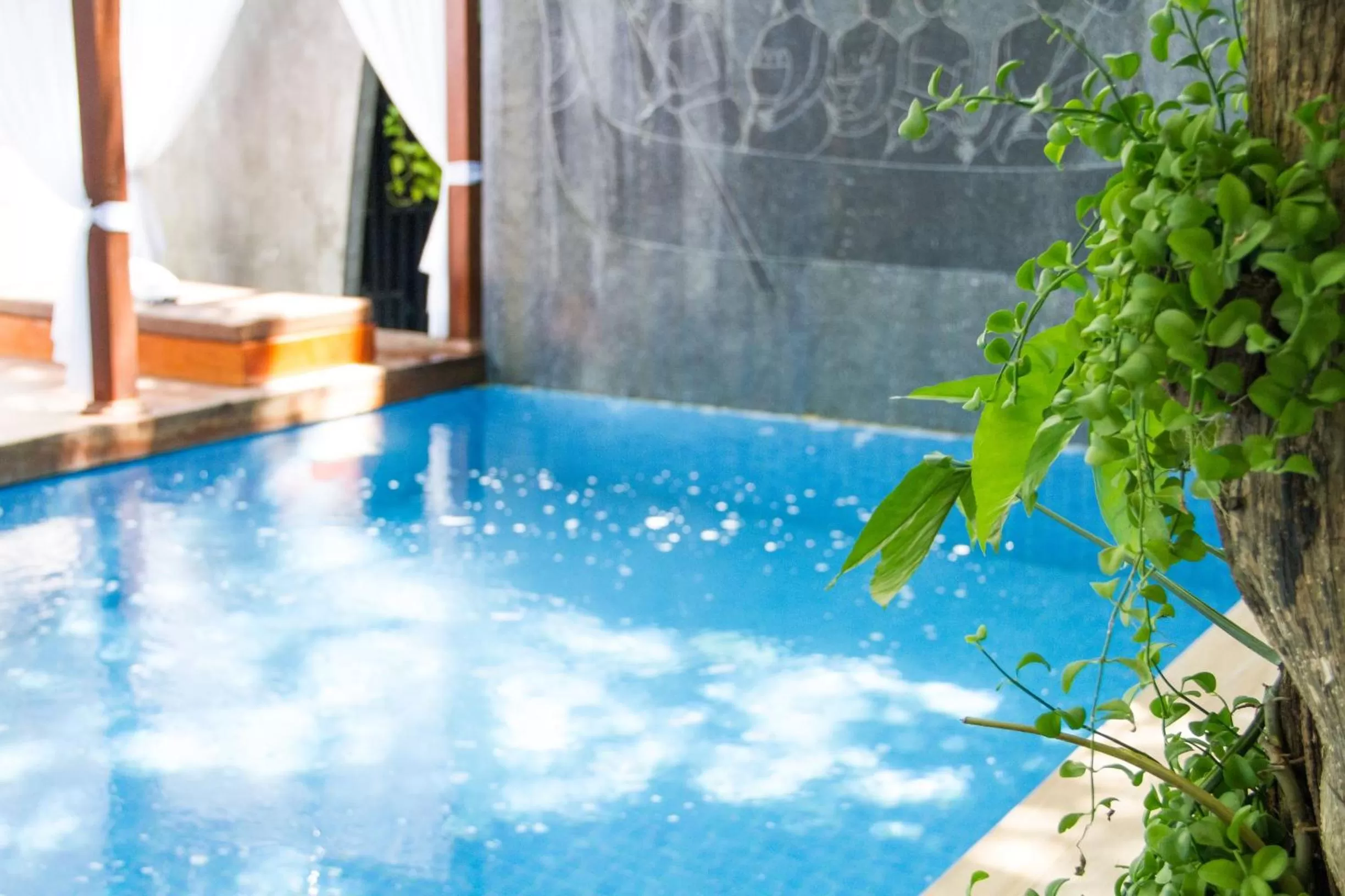 Pool view in Bopha Bassac Boutique Hotel