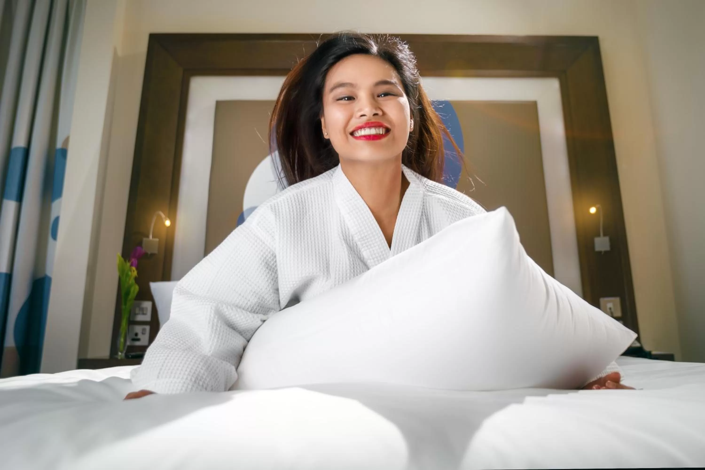 Bed in Novotel Abu Dhabi Gate