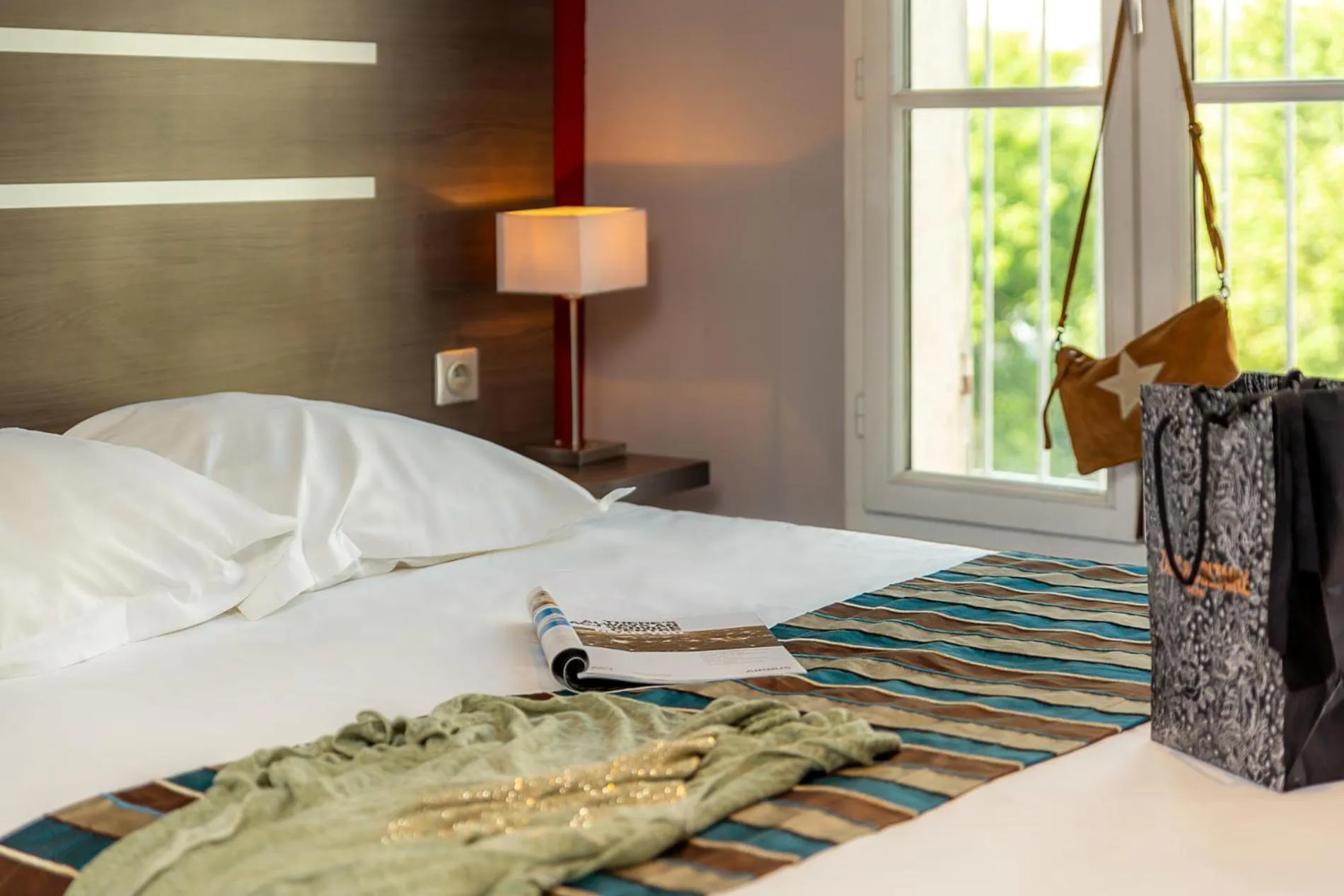 Decorative detail, Bed in Hotel Terminus Saint-Charles