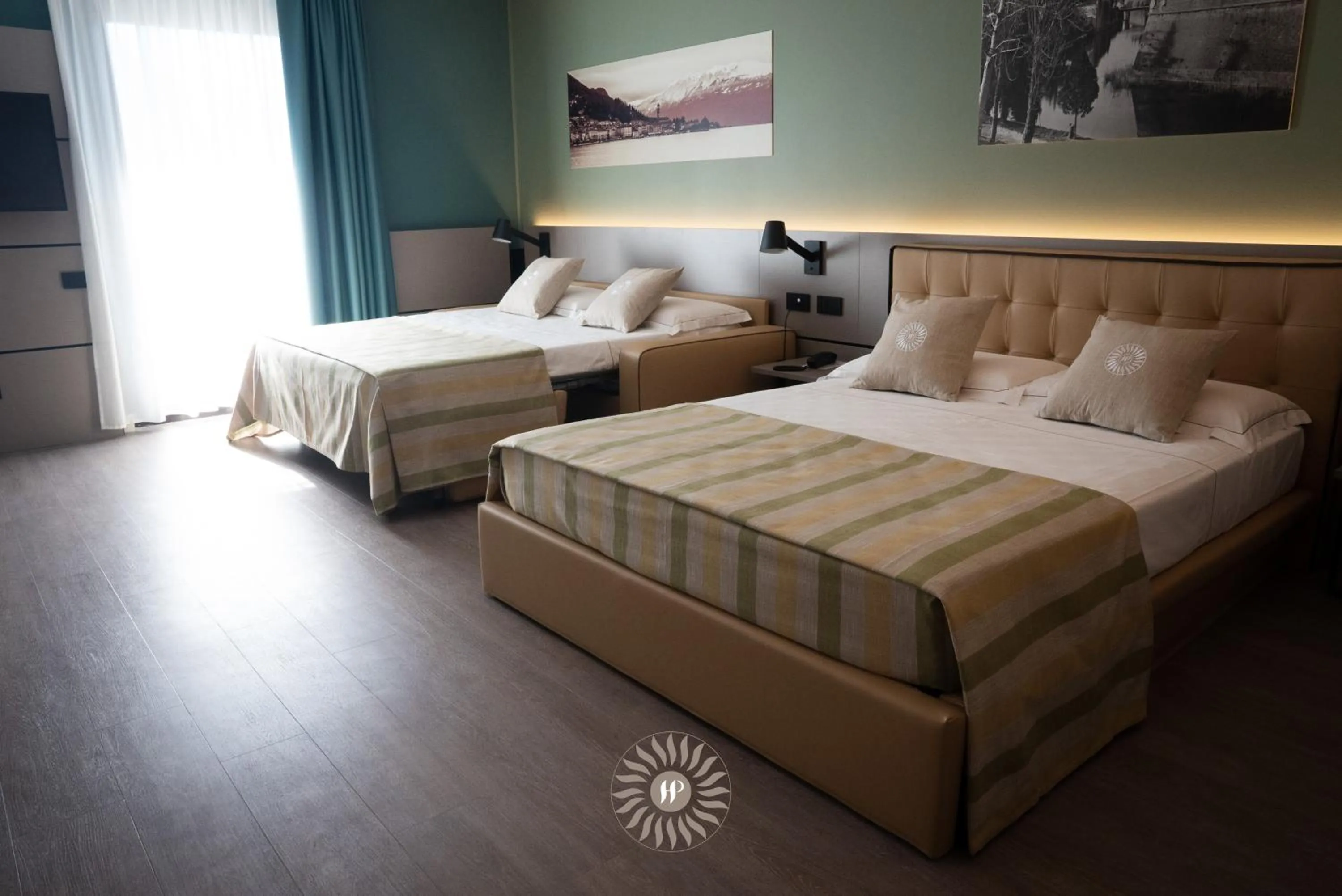 Bed in Hotel Puccini