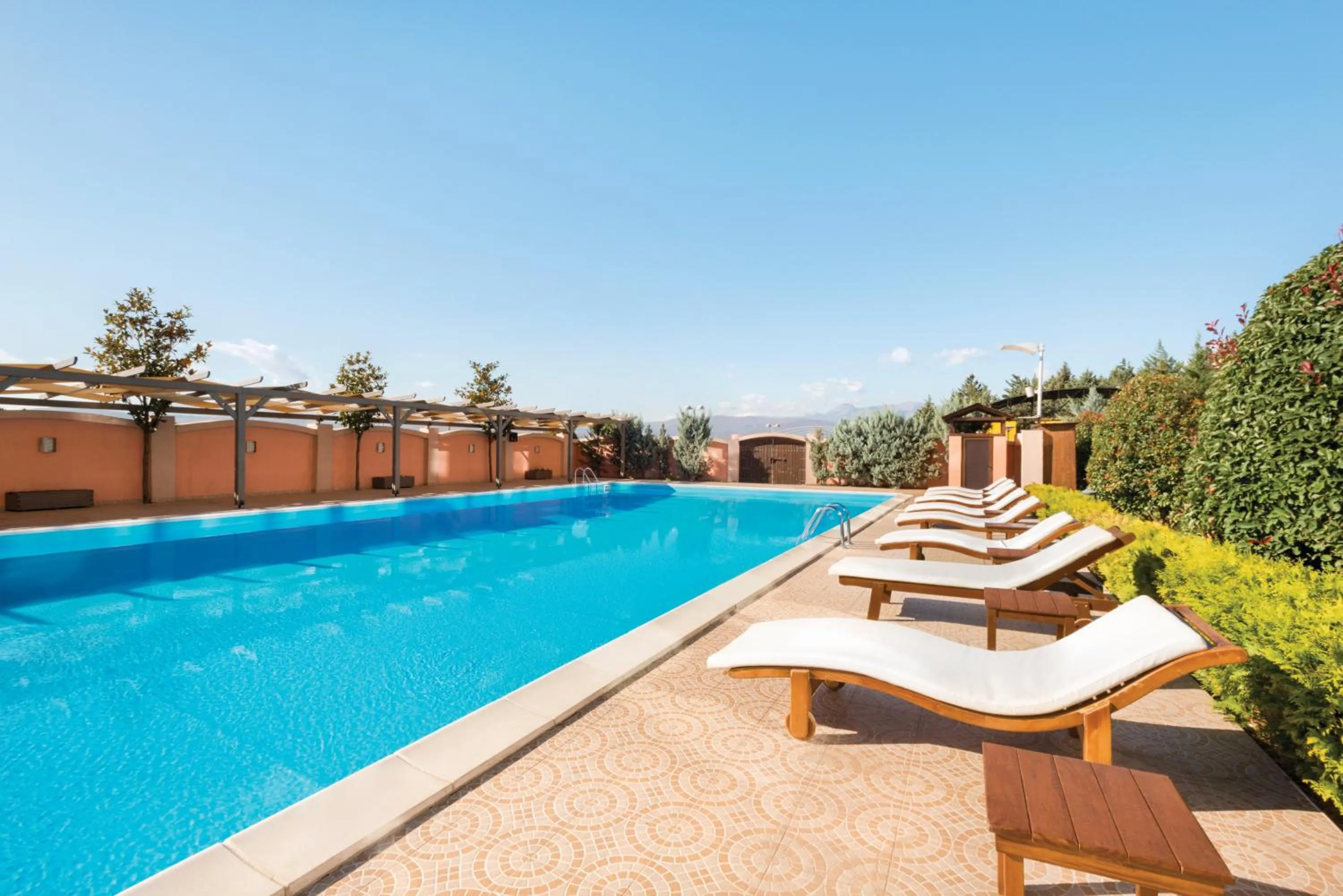 Pool view in Ramada Plaza by Wyndham Gevgelija