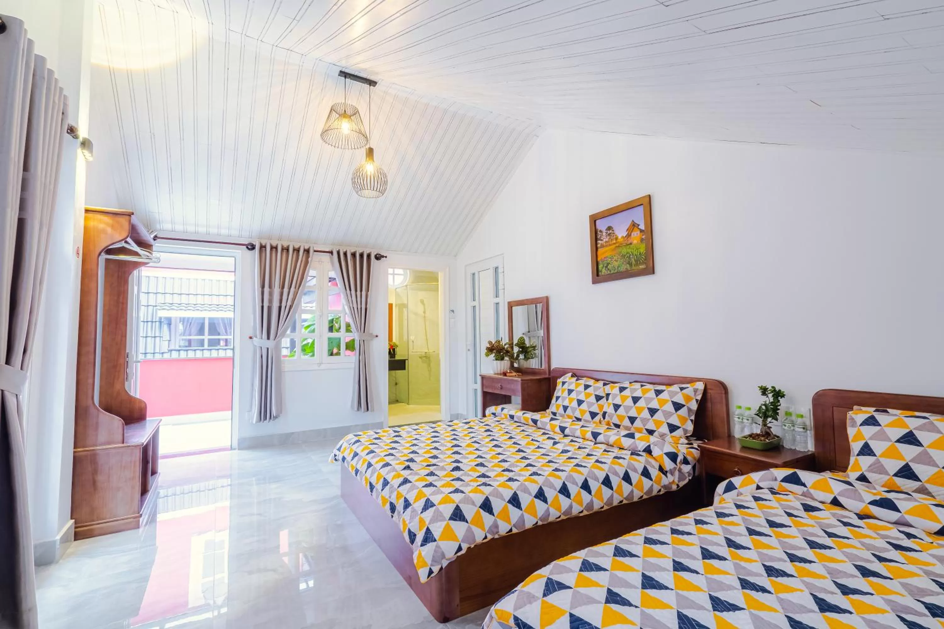 Photo of the whole room, Bed in Lovely House