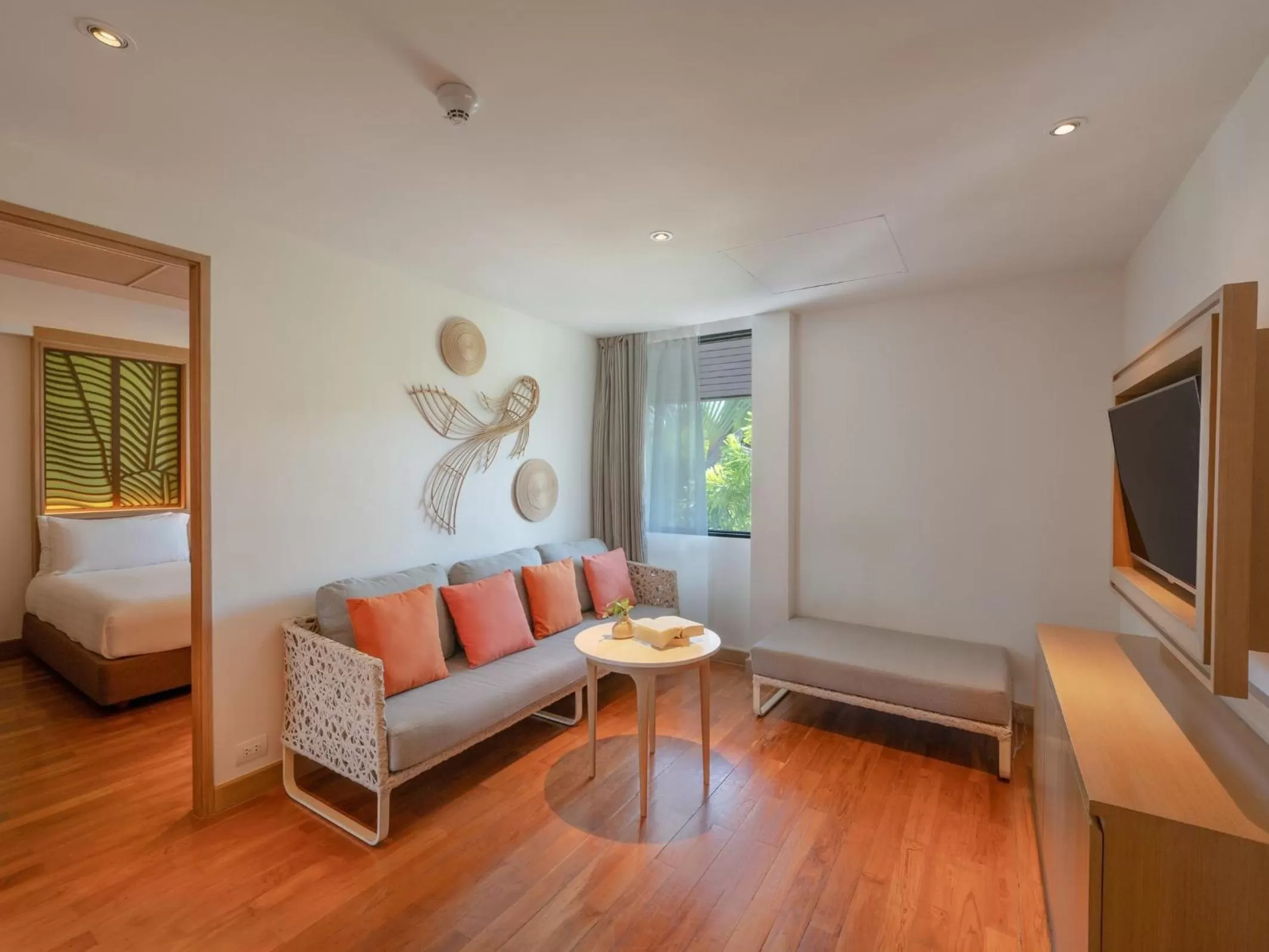 Living room, Bed in Amari Koh Samui