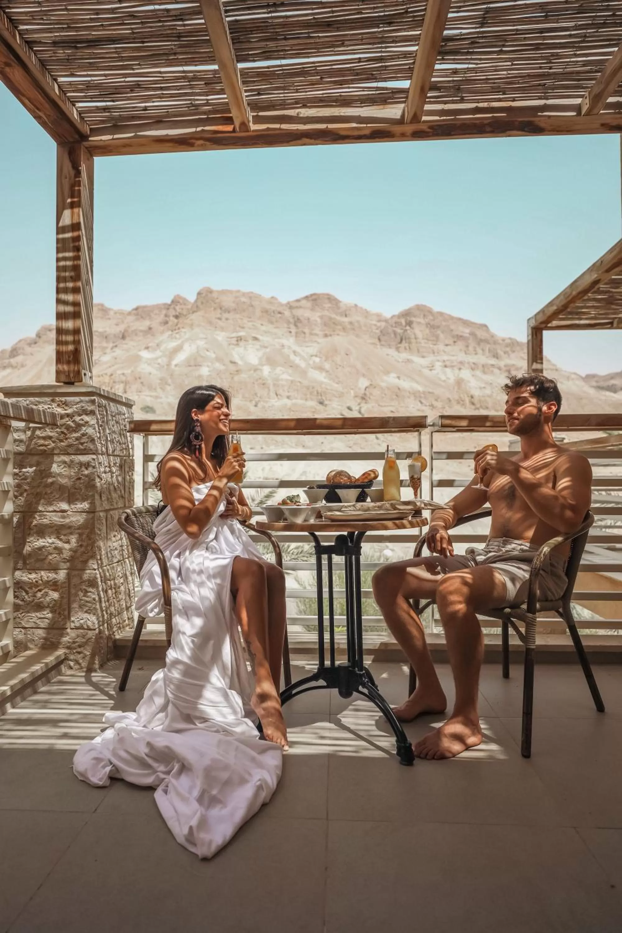 Natural landscape in Ein Gedi Kibbutz Hotel