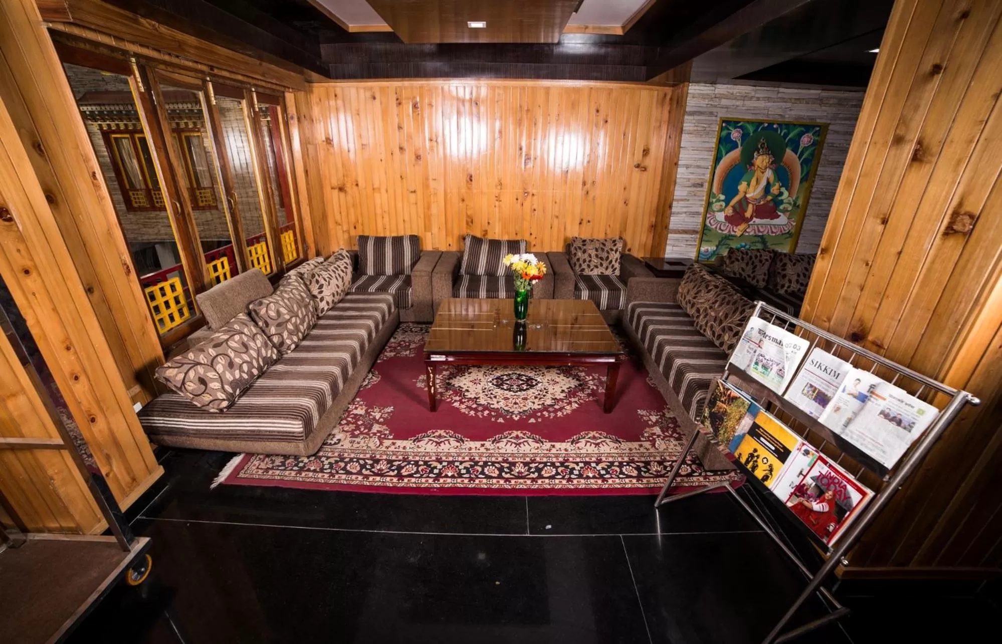 Communal lounge/ TV room in Yangthang Heritage