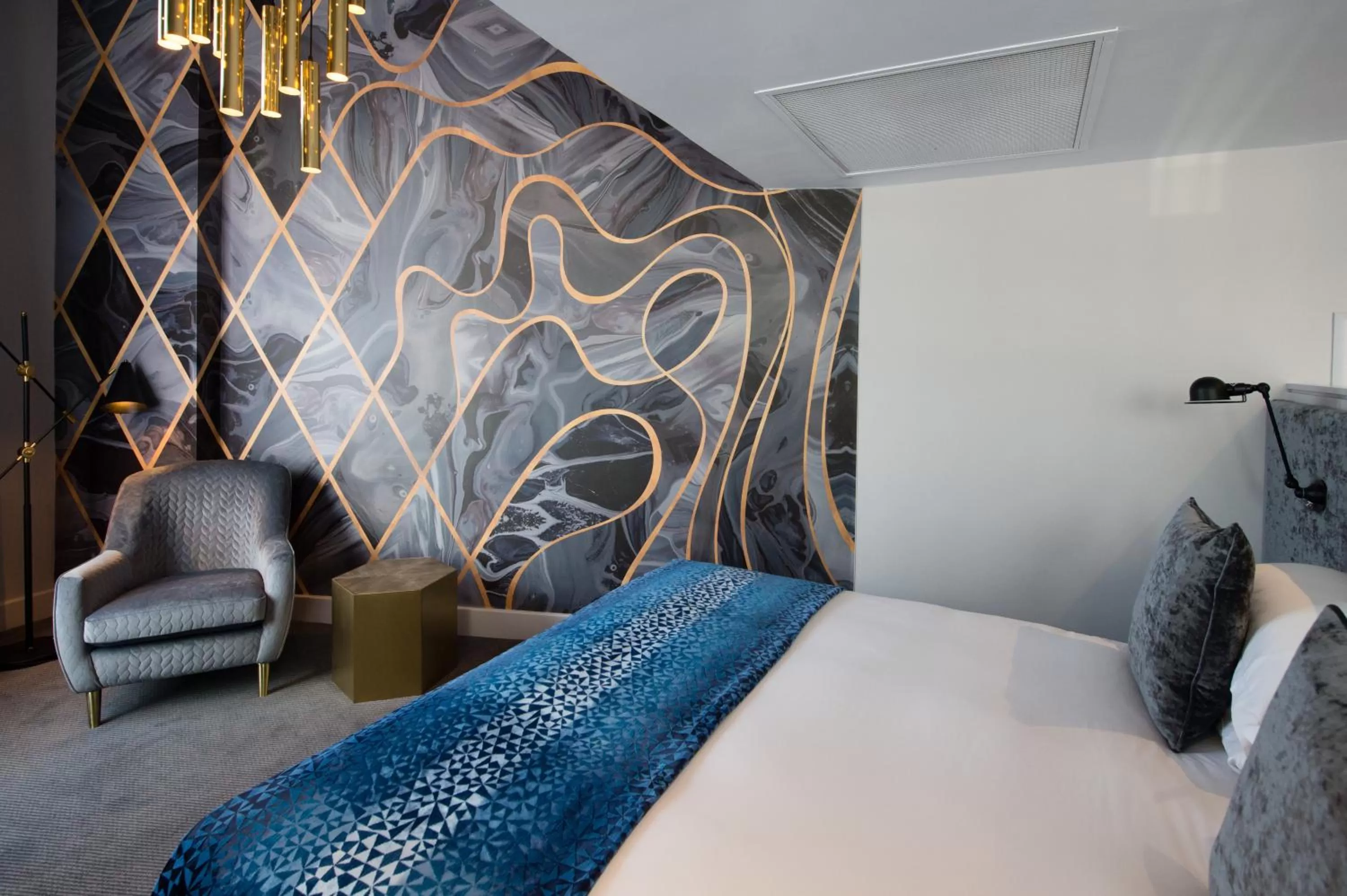 Bedroom, Bed in Malmaison Manchester