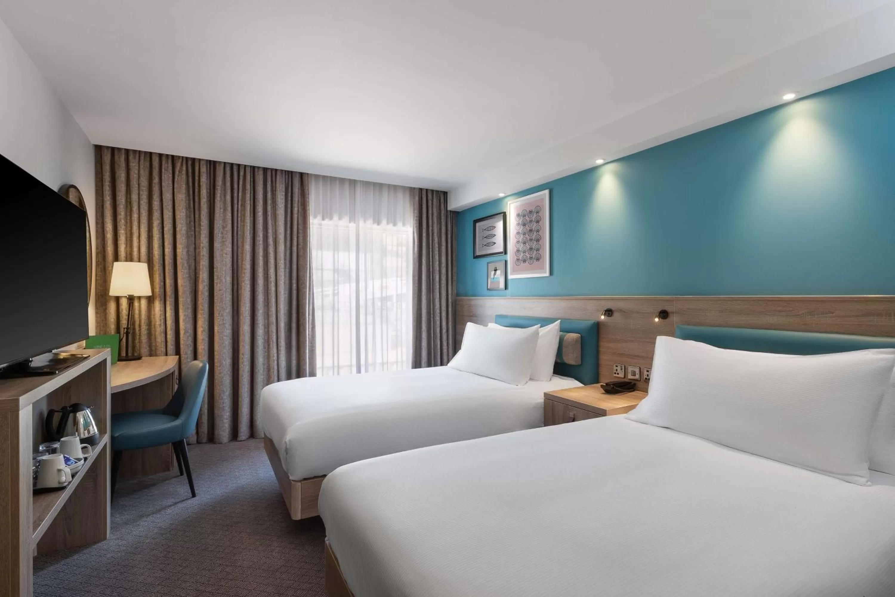 Bedroom, Bed in Hampton By Hilton Torquay