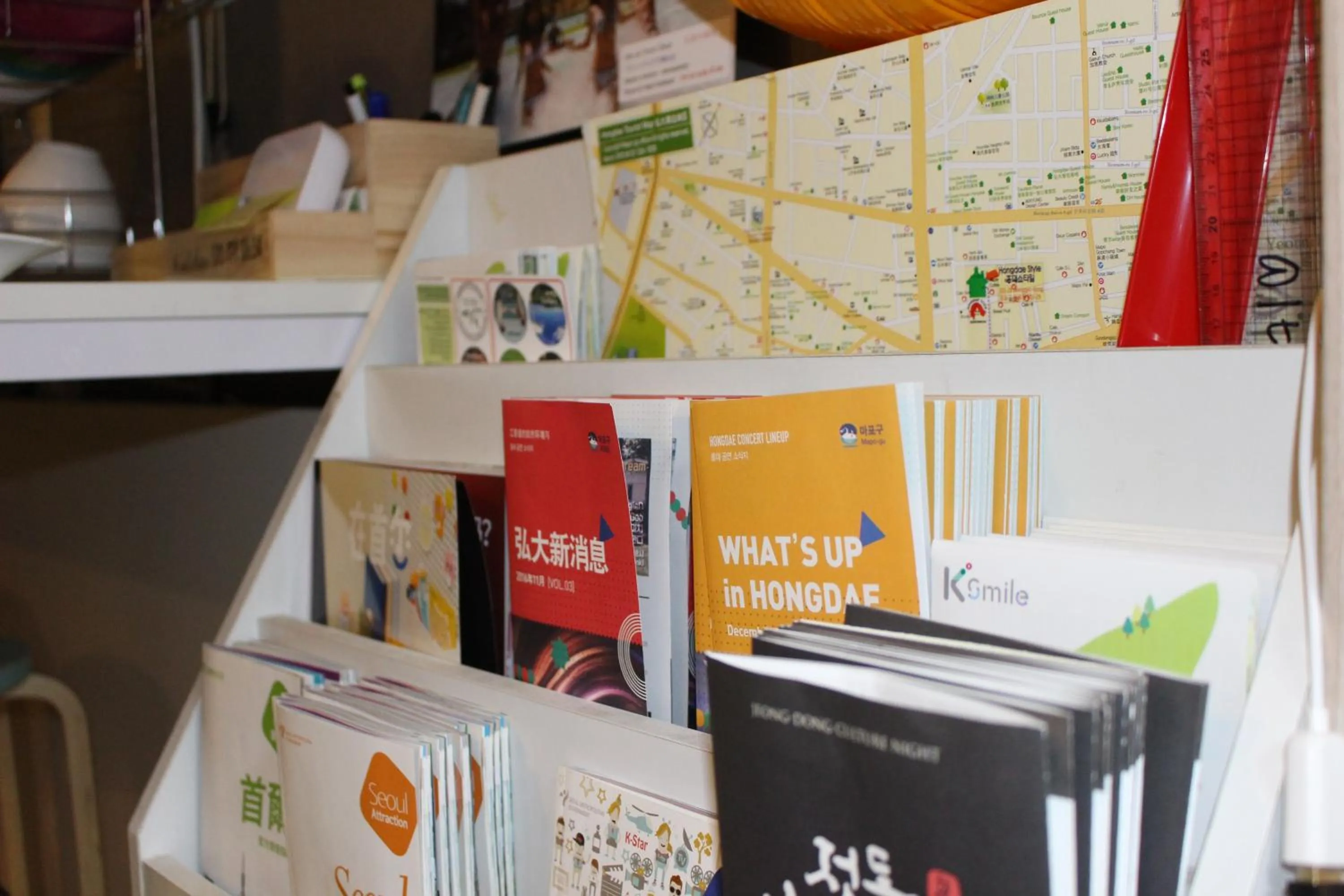 Lobby or reception in Hongdae Style Guesthouse