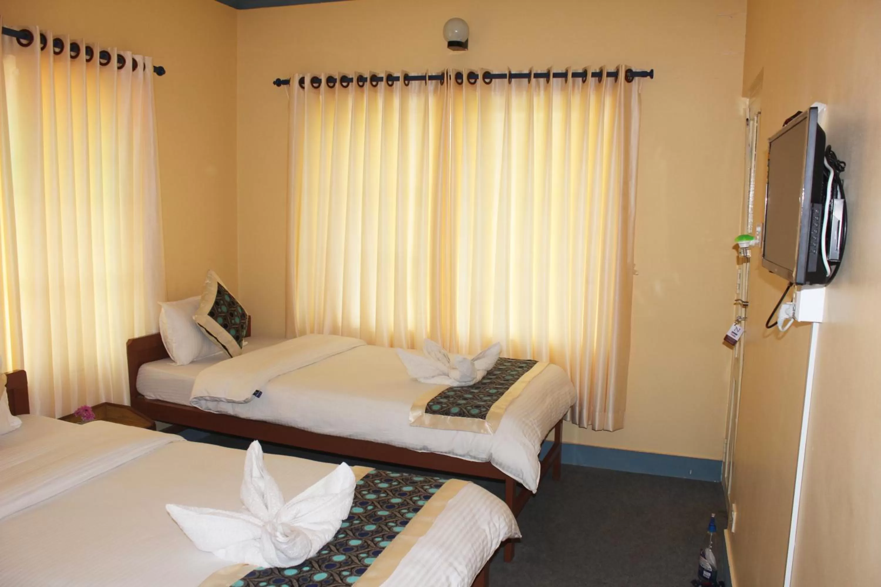 Bedroom, Bed in Hotel Nana Pokhara