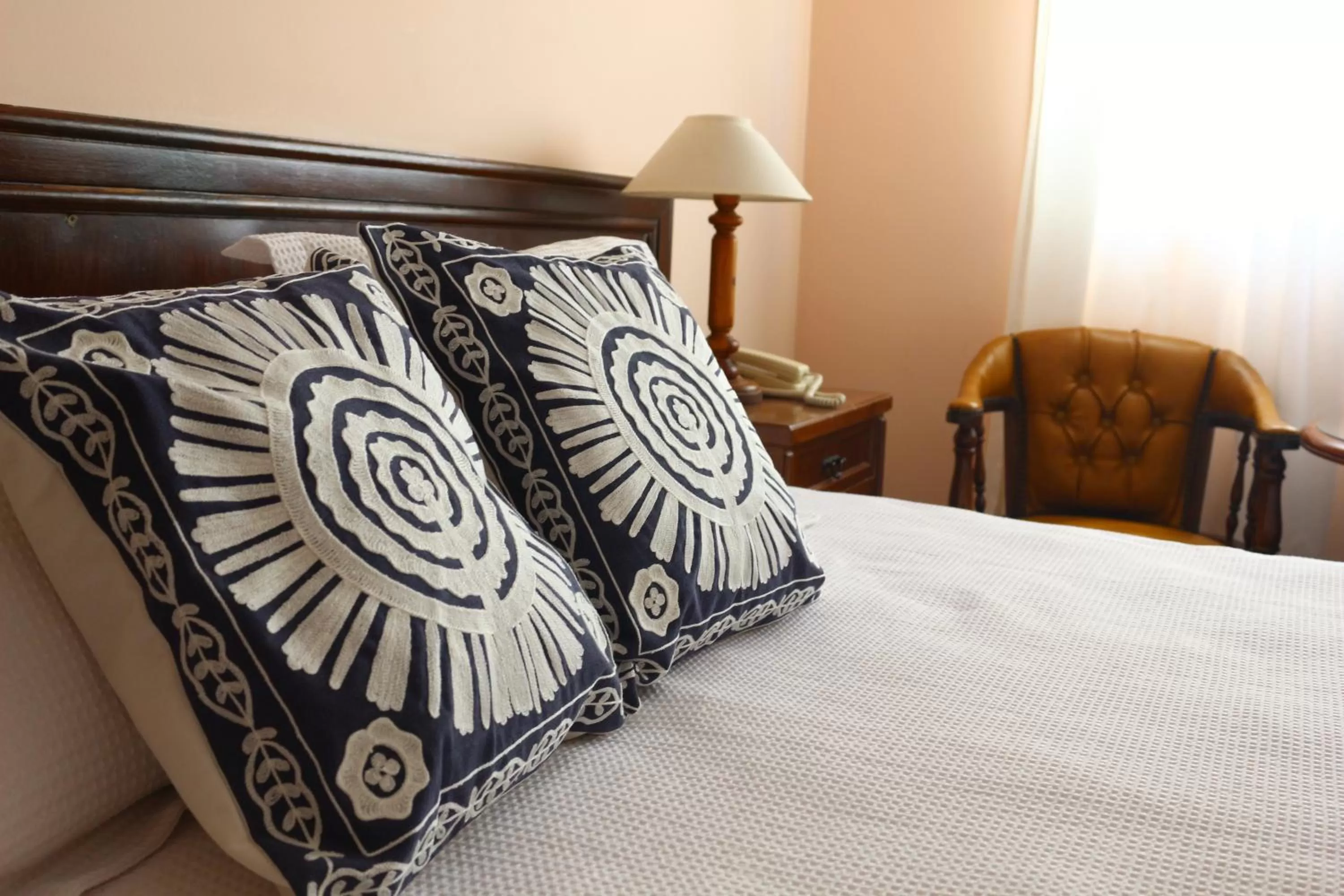 Decorative detail, Bed in Hotel San Martin