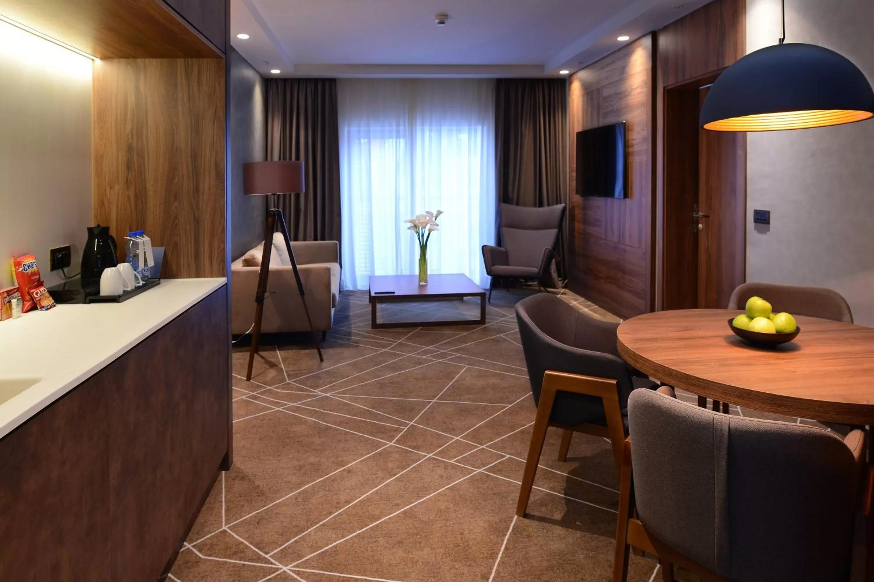 Kitchen or kitchenette in Sheraton Novi Sad