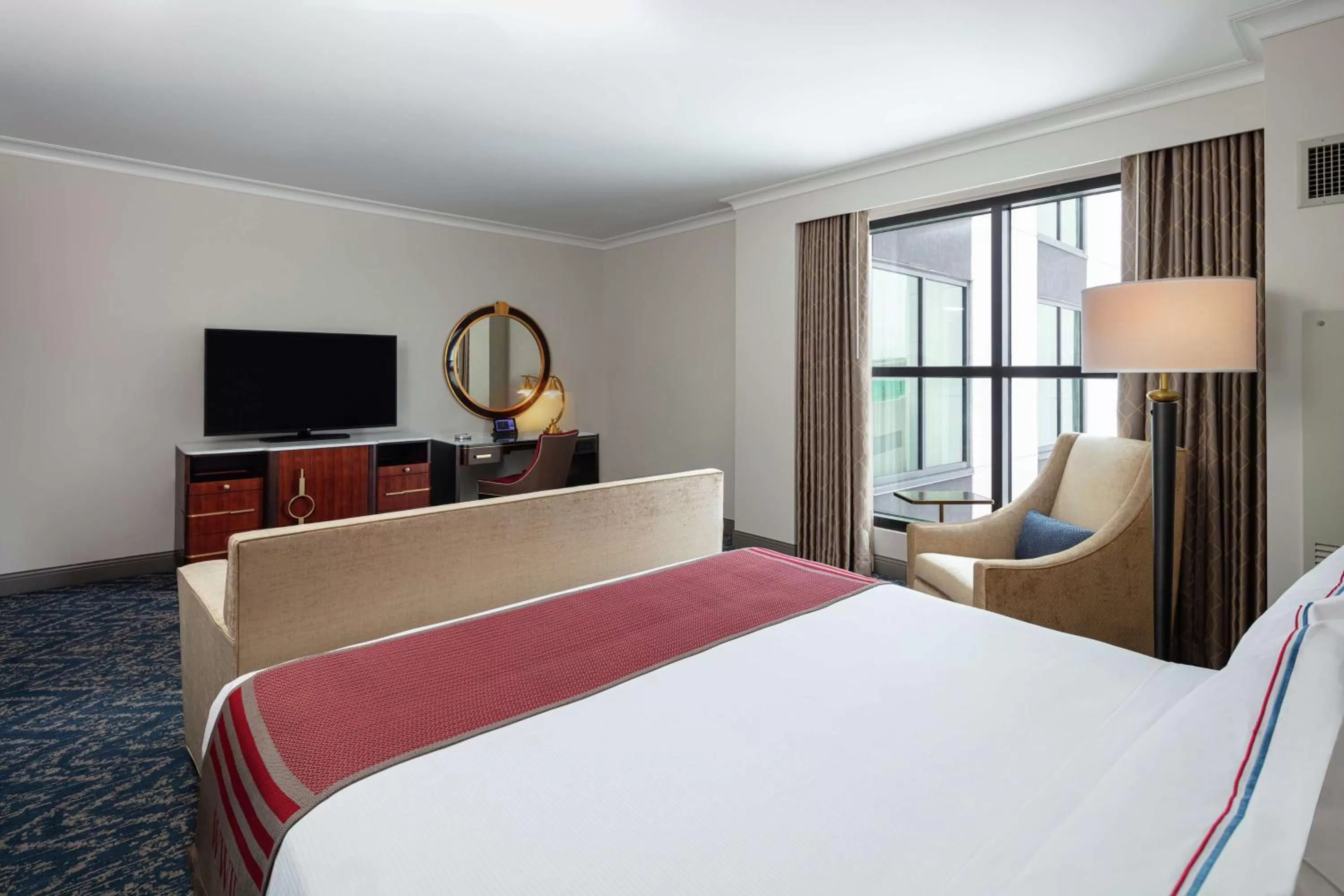 Bedroom, Bed in The Higgins Hotel New Orleans, Curio Collection by Hilton