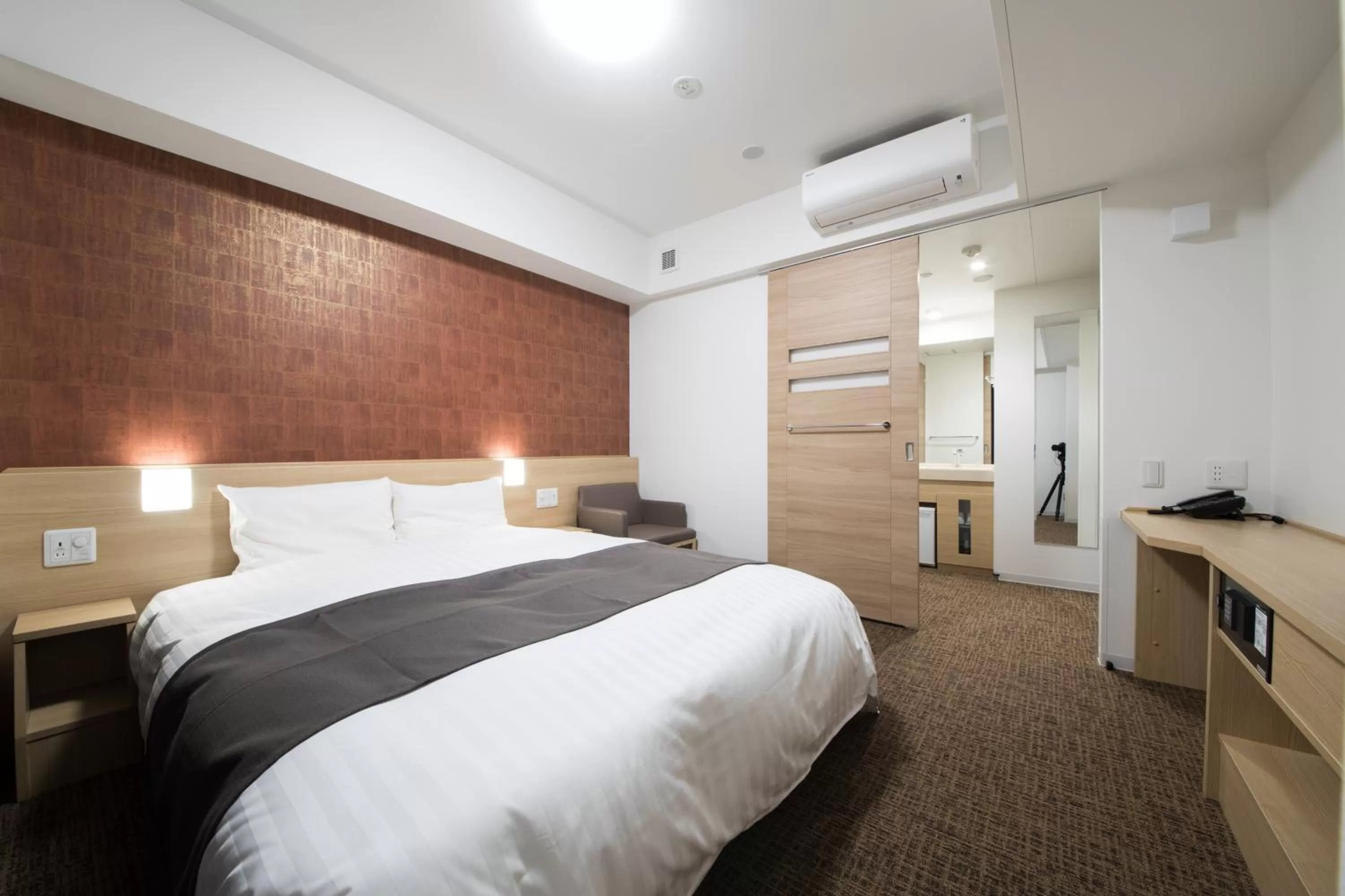 Photo of the whole room, Bed in Dormy Inn Matsuyama Natural Hot Spring