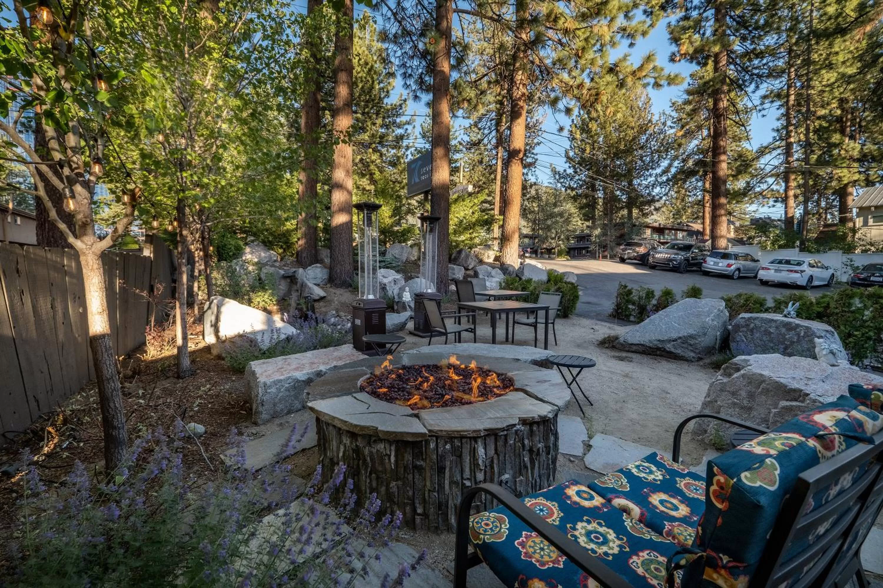 Garden view in Resthaven Tahoe