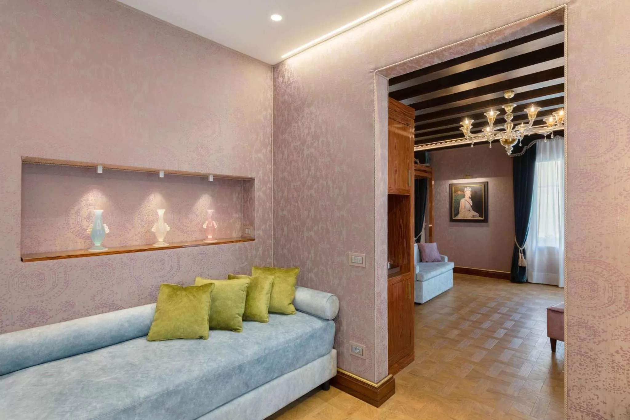 Seating area, Bed in Hotel Donà Palace