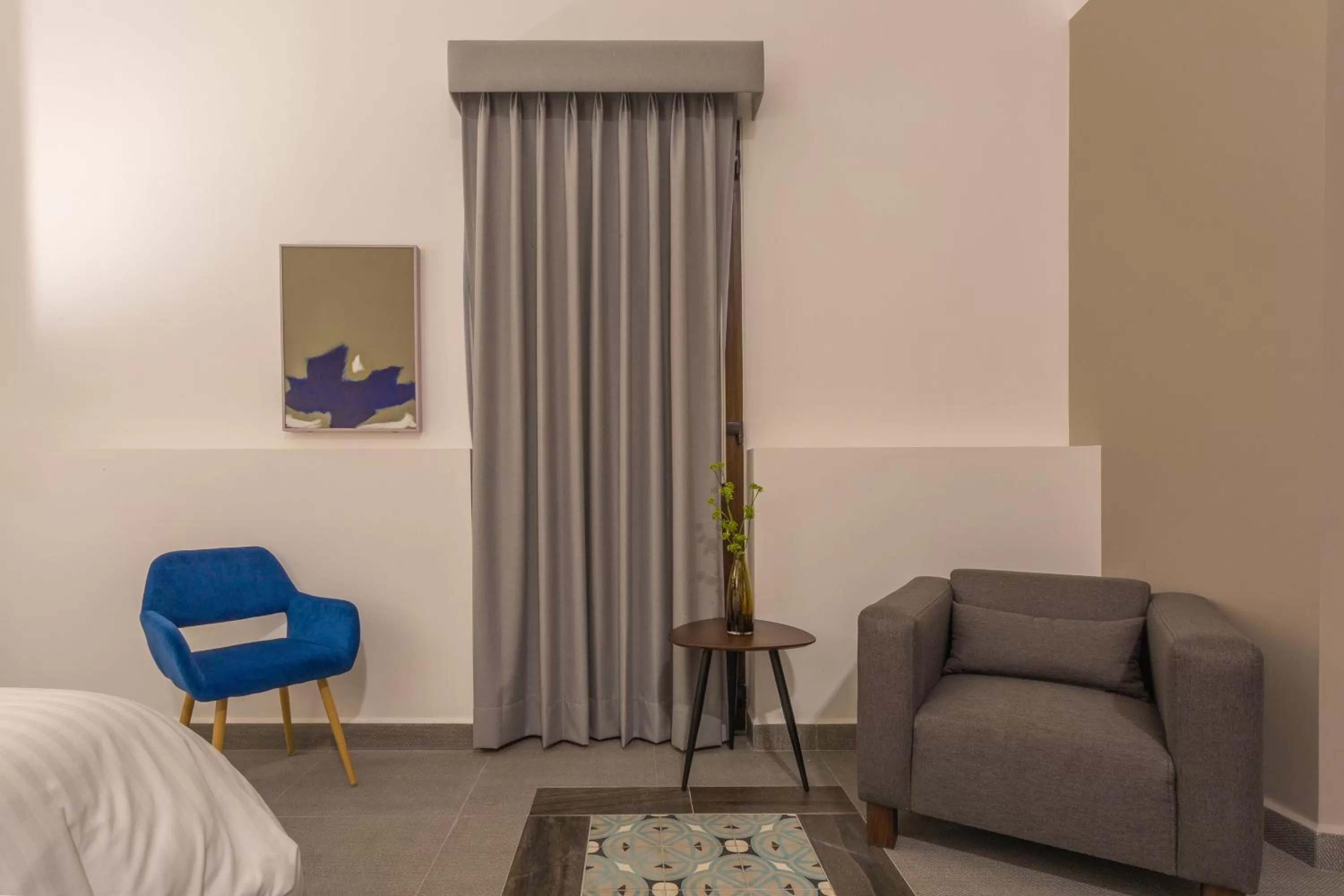 Seating area, Bed in Casa de la Audiencia