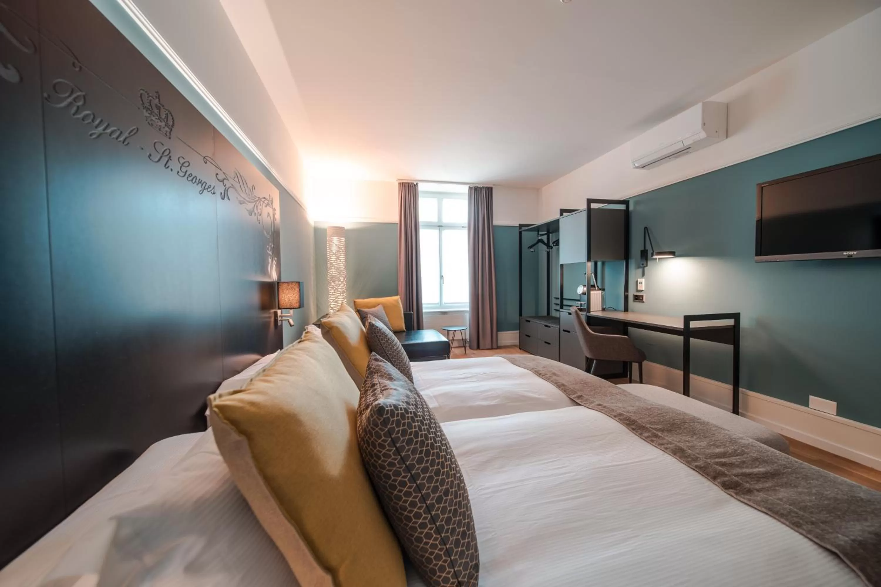 Bedroom, Bed in Royal St. Georges Hotel Interlaken - MGallery Collection