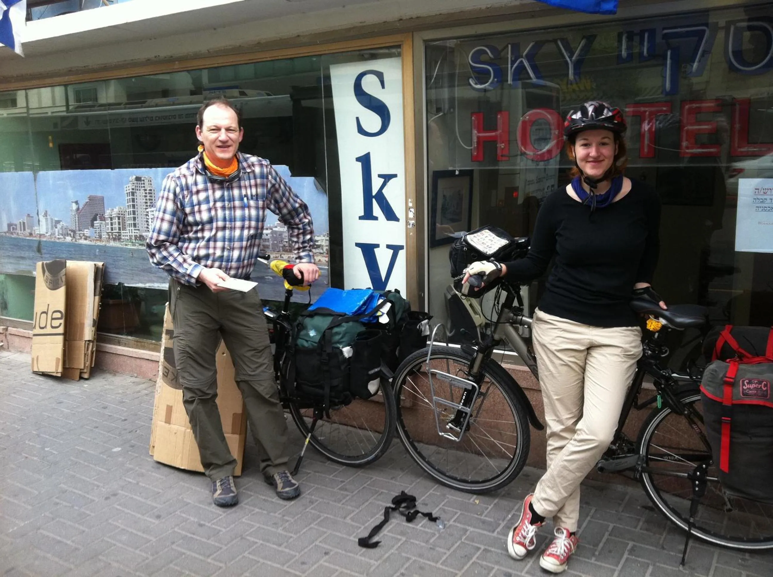 People in Sky Hostel