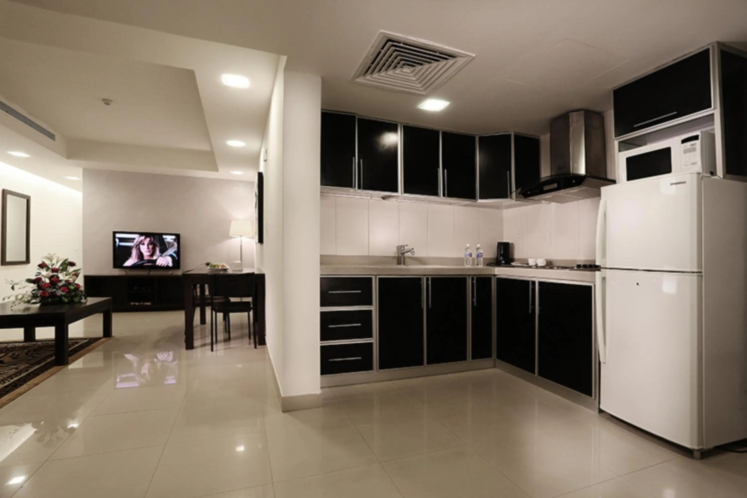 Kitchen or kitchenette in Hayat Watheer for serviced Apartment