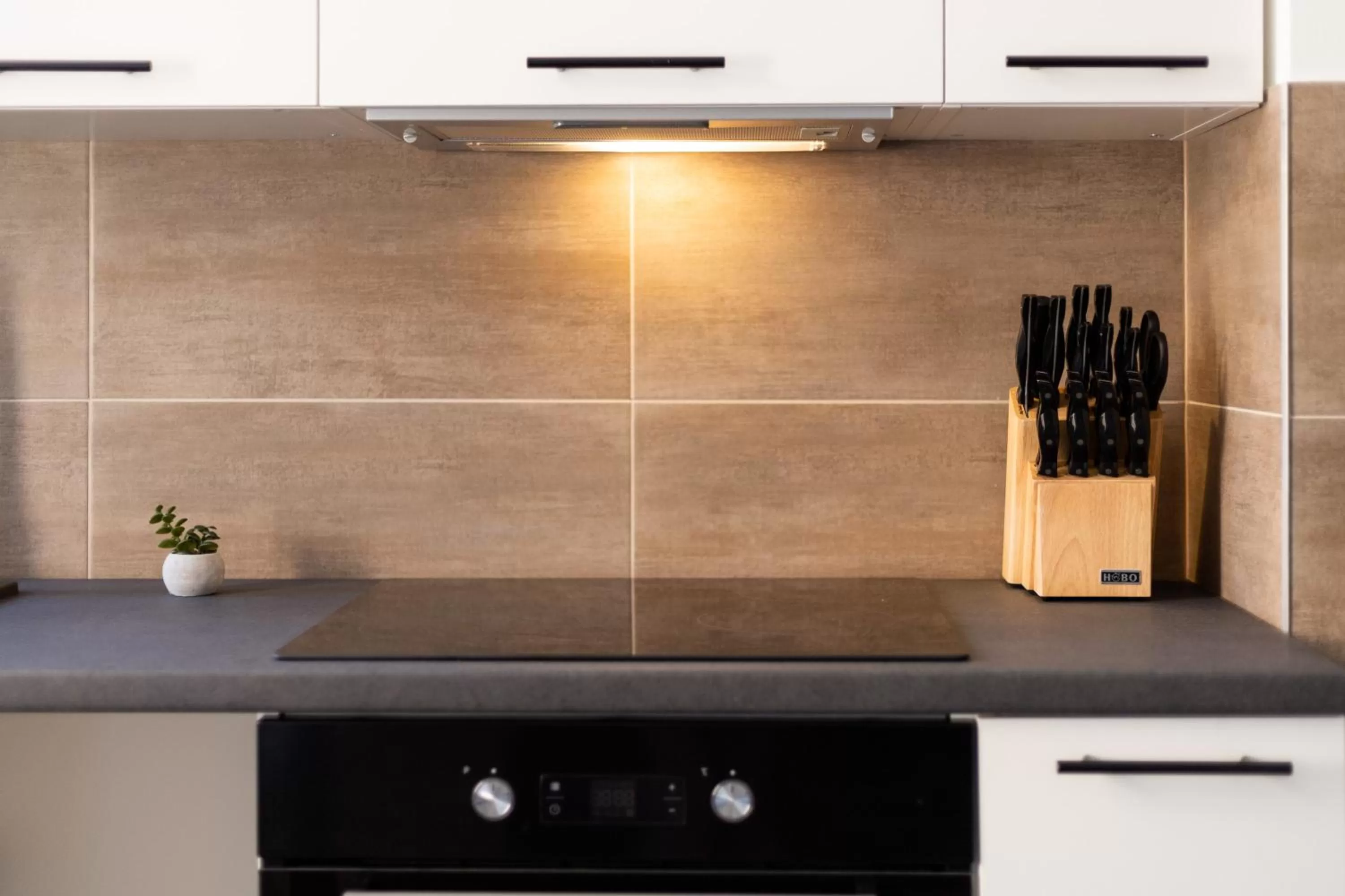 Kitchen or kitchenette in Apartments am Neuen Theater - Altstadt - Zentral - Küche - Wifi - Powered by Ko-Living