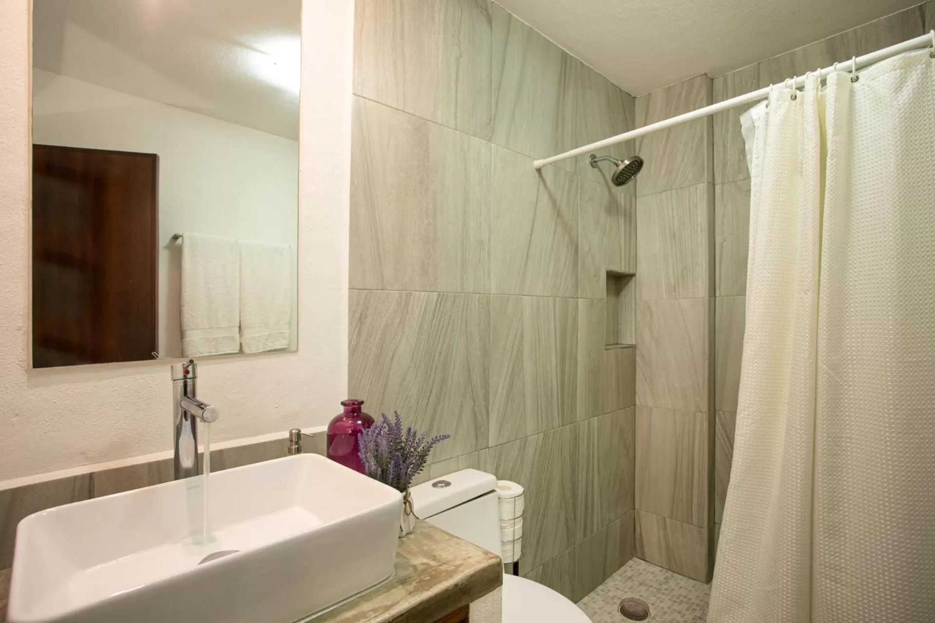 Bathroom in Casitas Miramar Puerto Vallarta Malecón