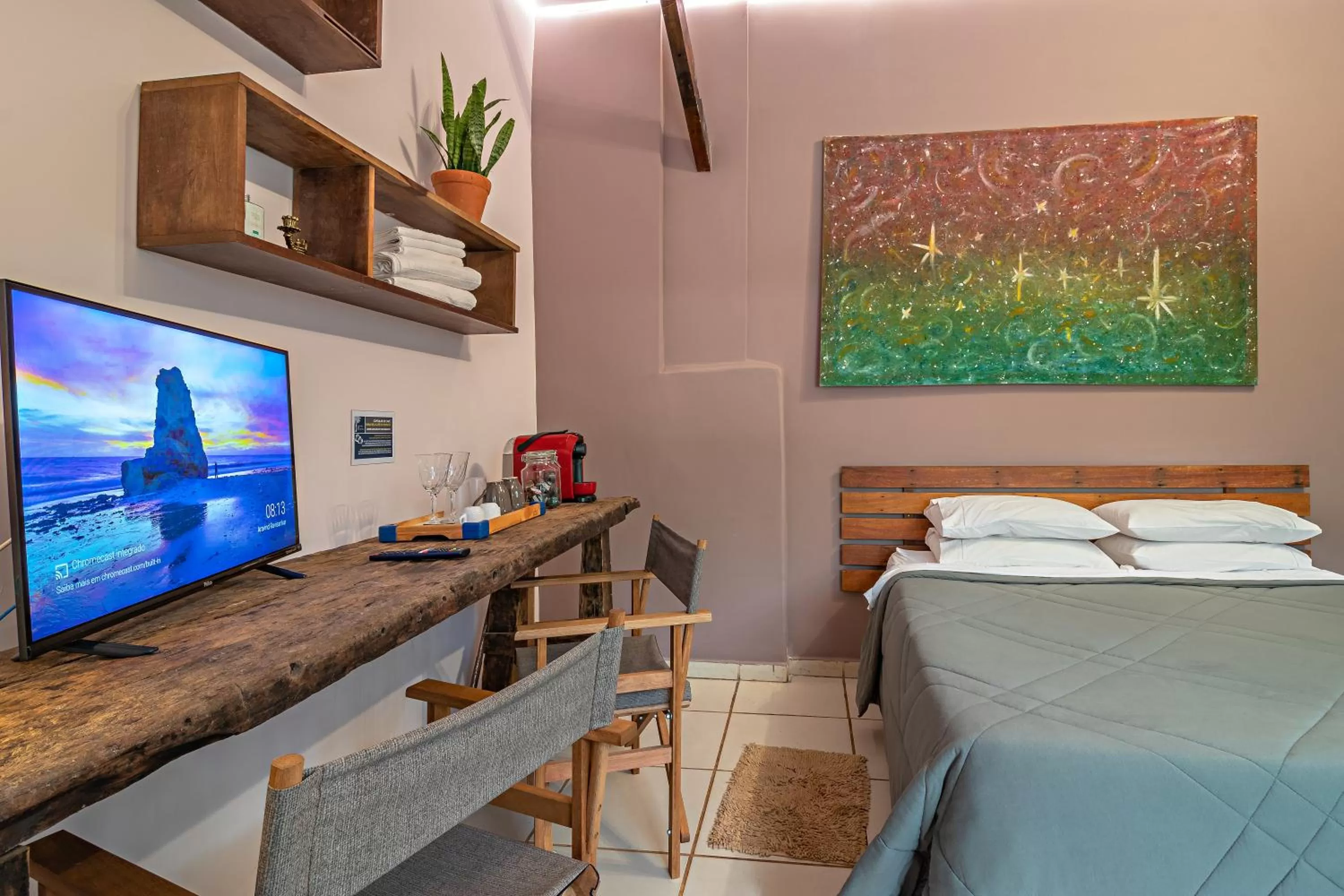 Bed in Suítes no Quintal