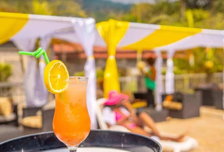 Lounge or bar in La Vallée de Bana