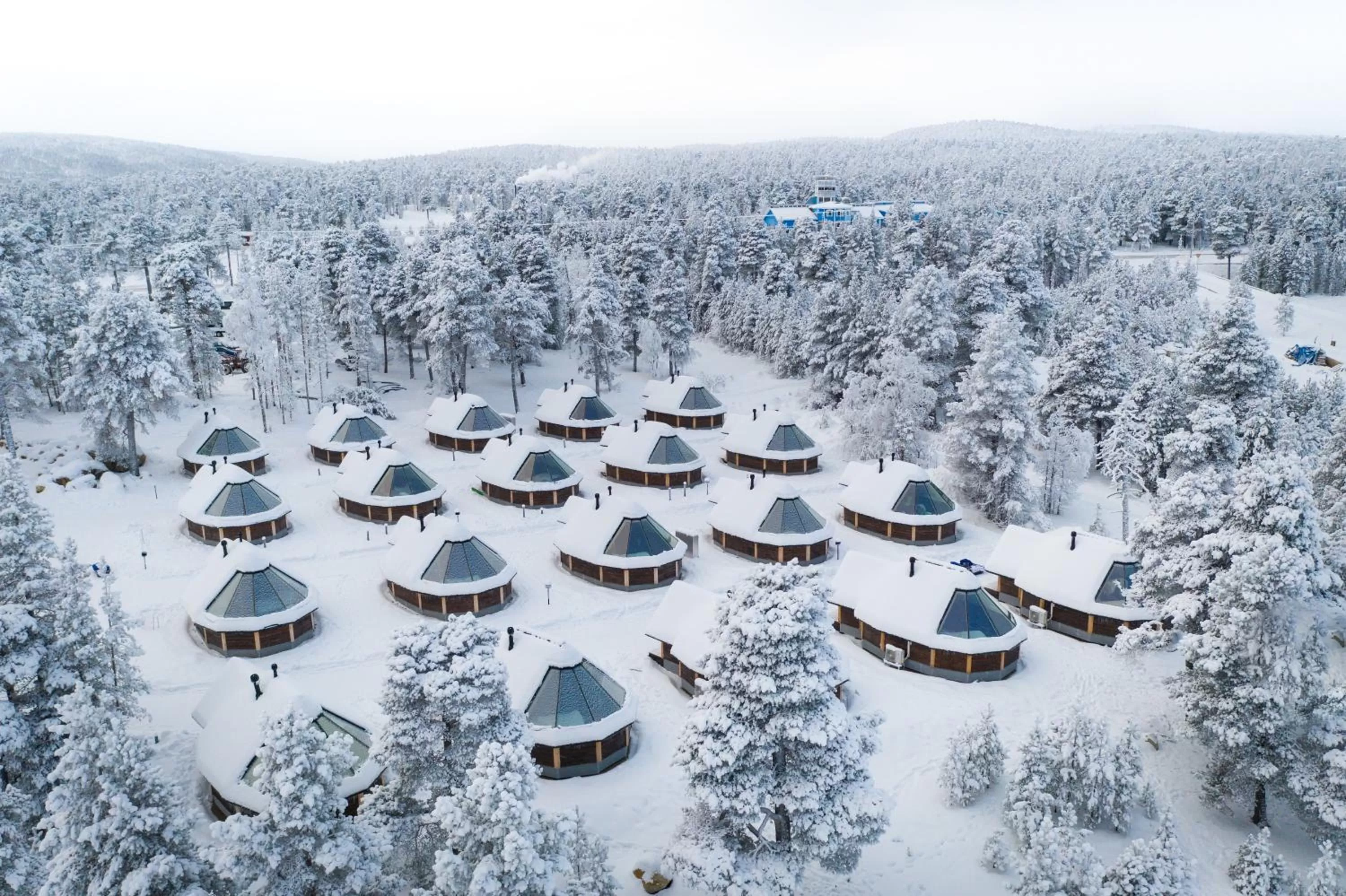 Bird's eye view in Wilderness Hotel Inari & Igloos