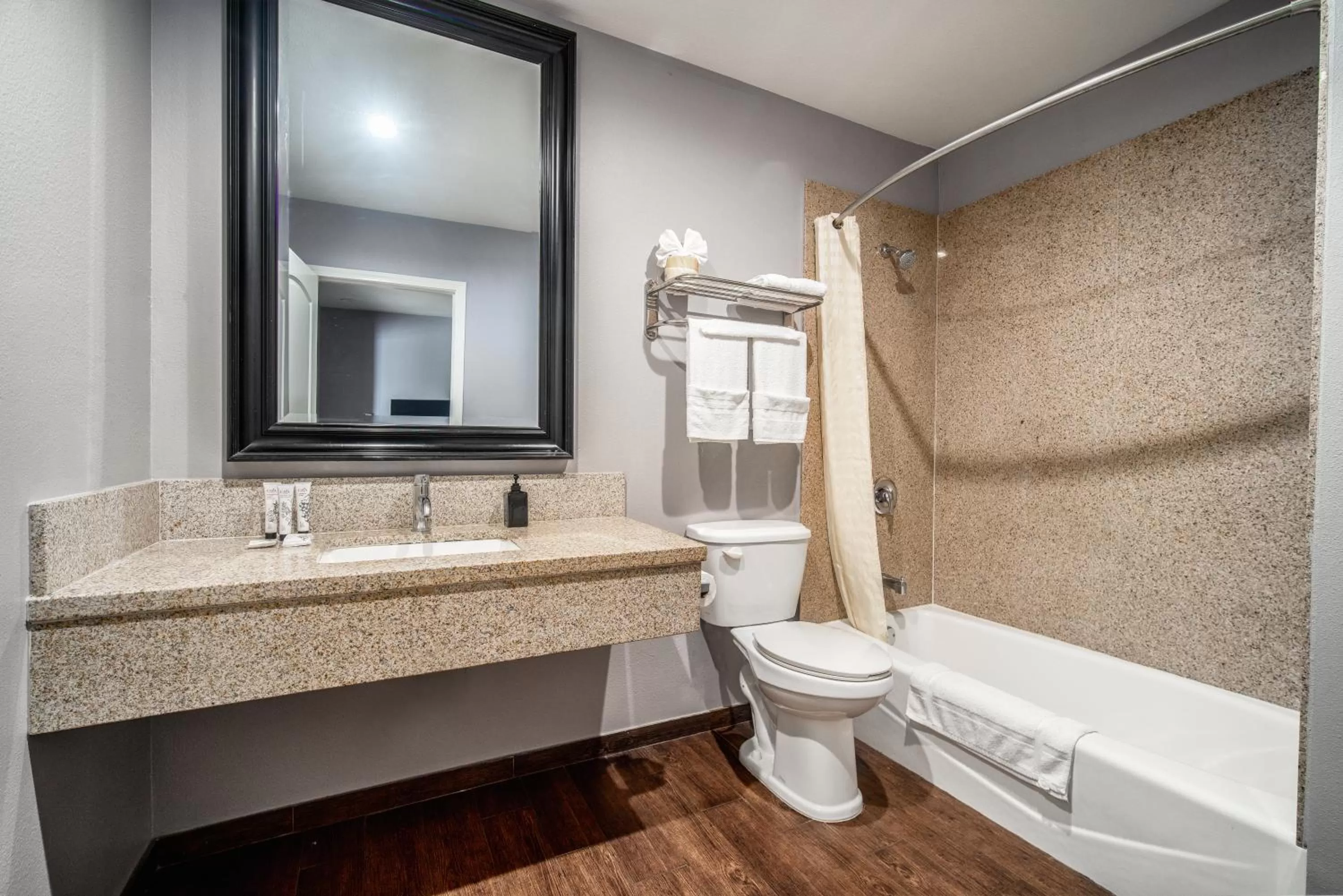 Toilet in LYFE INN & SUITES by AGA - LAX Airport