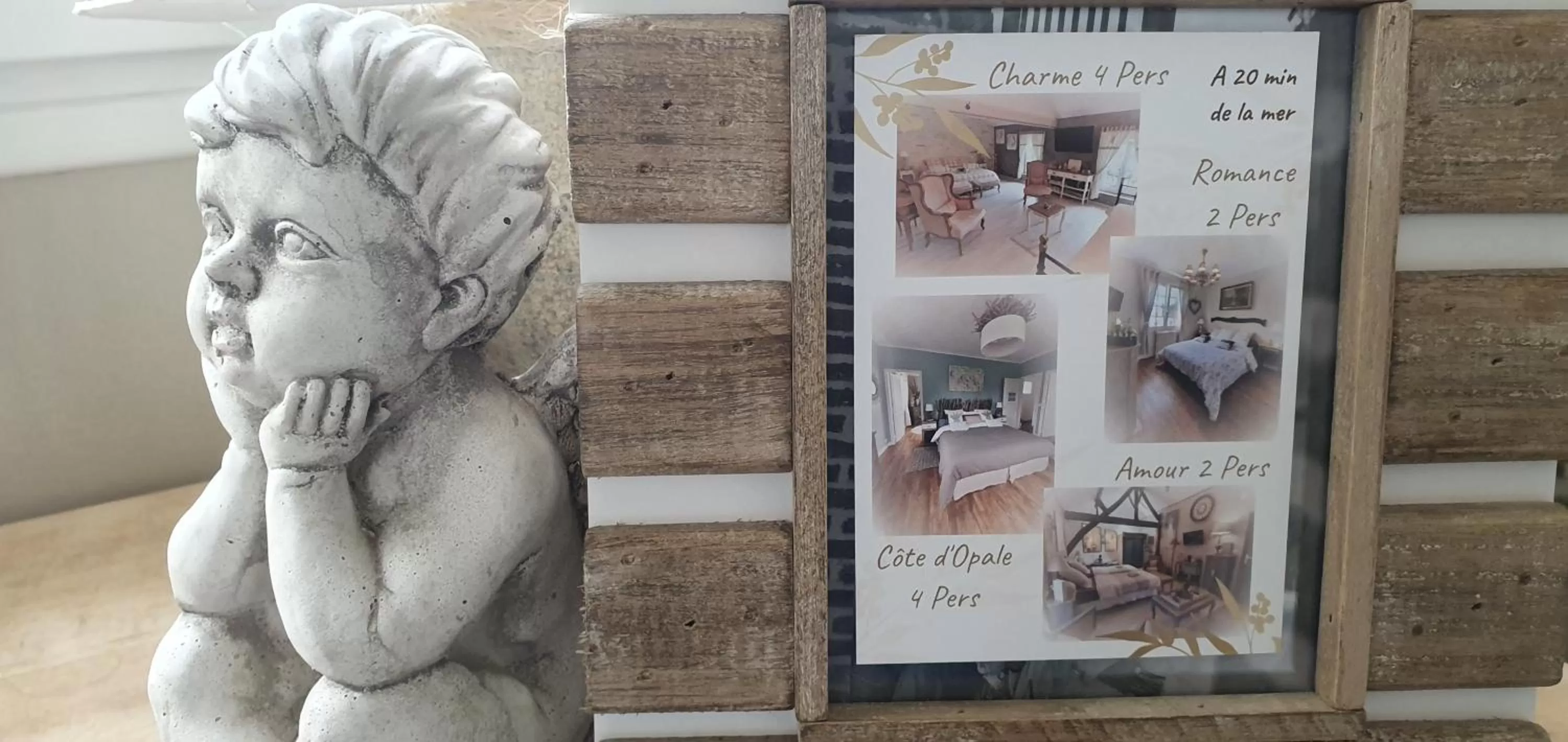 Decorative detail in Chambres d'hôtes Nuits Campagnardes