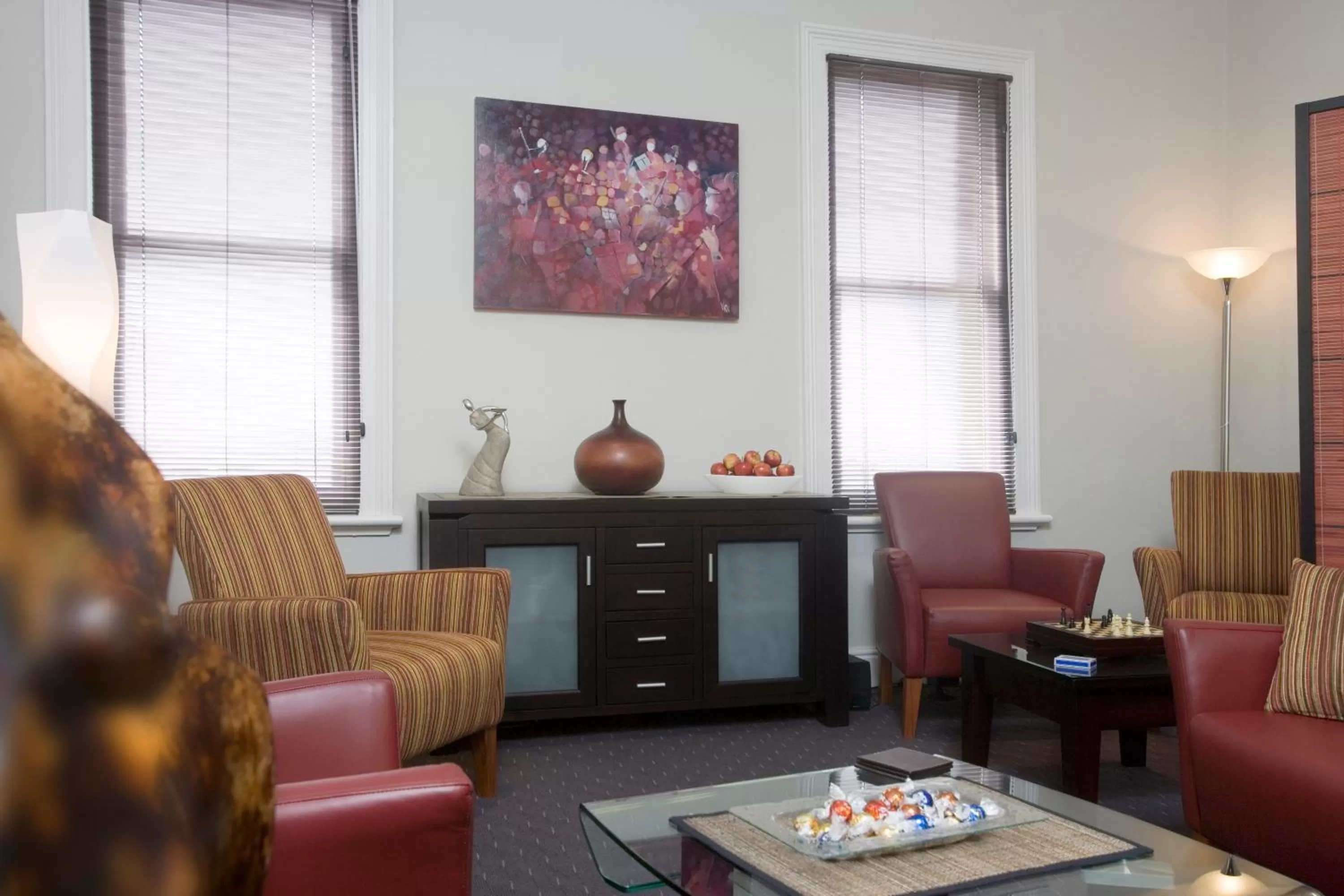 Communal lounge/ TV room in Auldington Hotel