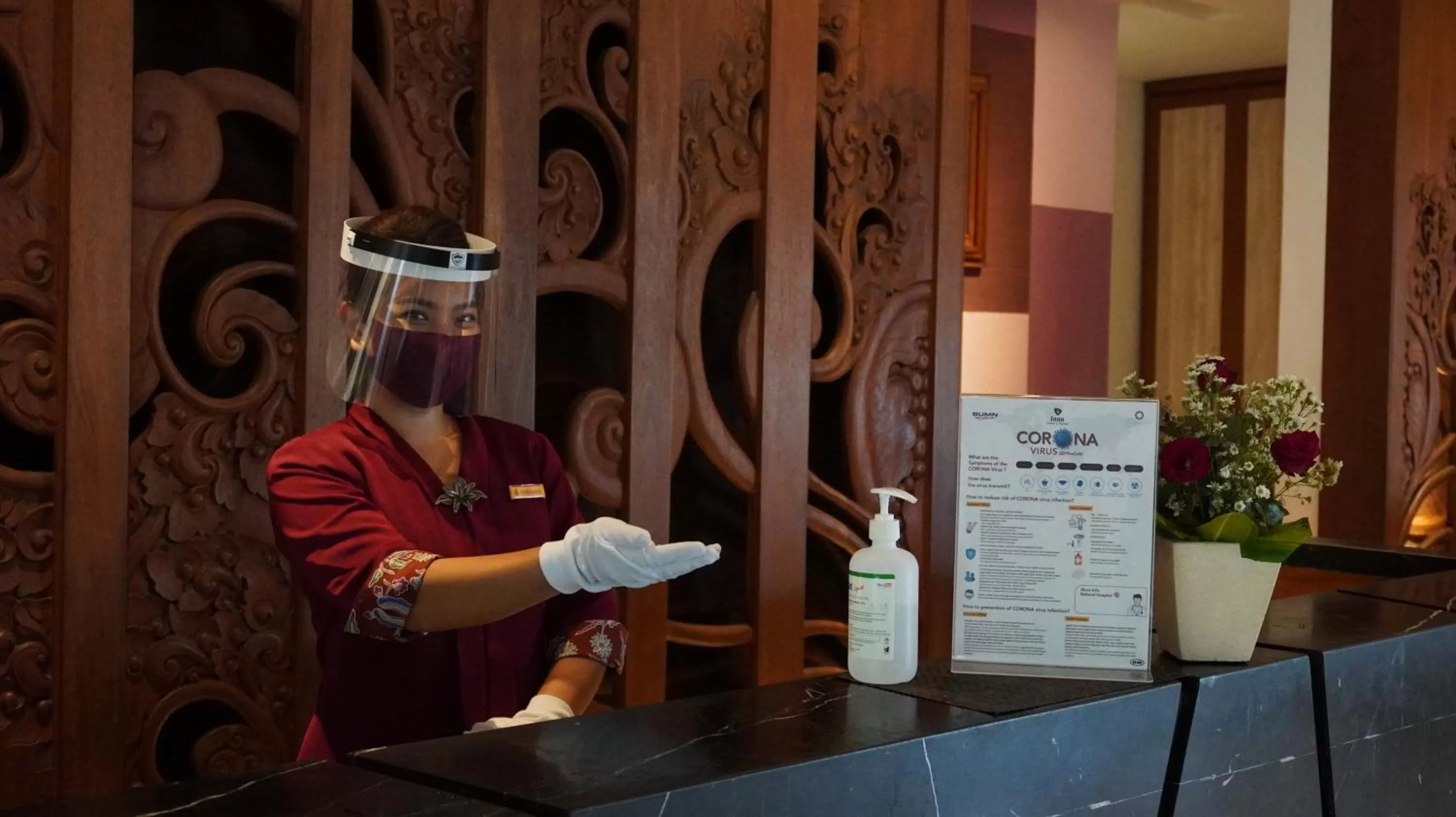 Lobby or reception in Grand Inna Kuta